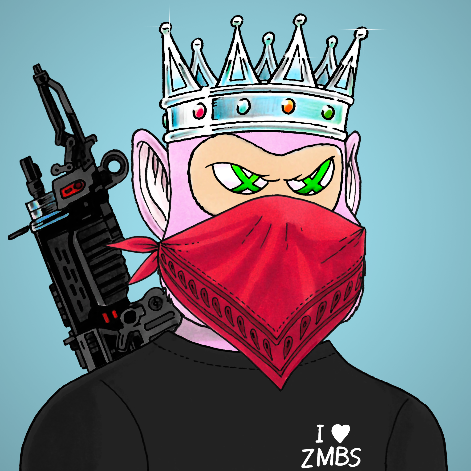 George Trosley - Jungle Freaks - Jungle Freak 8621 - NFT # 8621