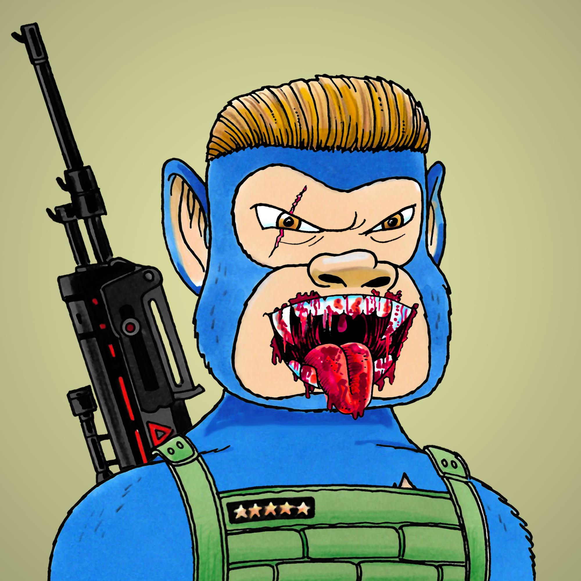 George Trosley - Jungle Freaks - Jungle Freak 863 - NFT # 863