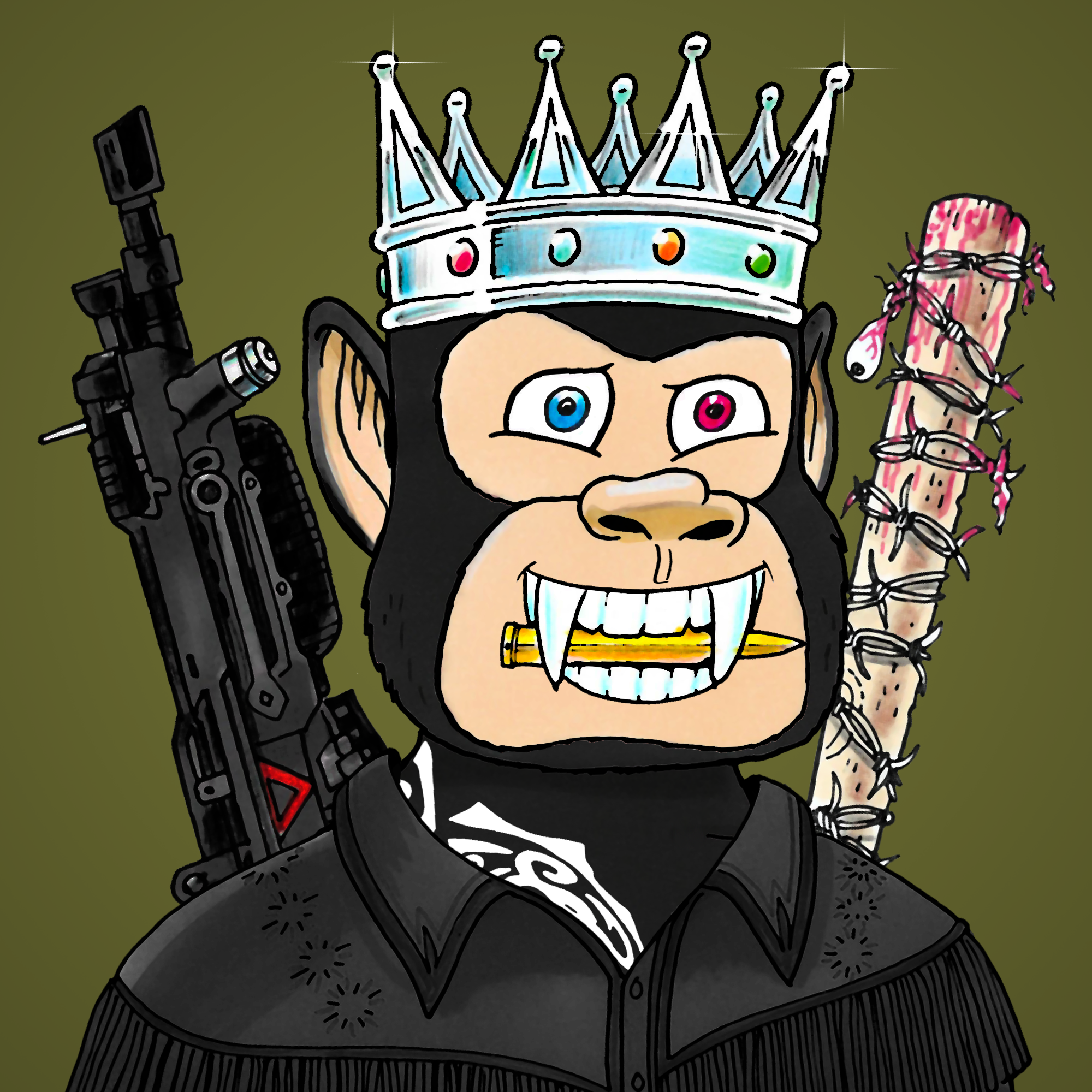 George Trosley - Jungle Freaks - Jungle Freak 8671 - NFT # 8671