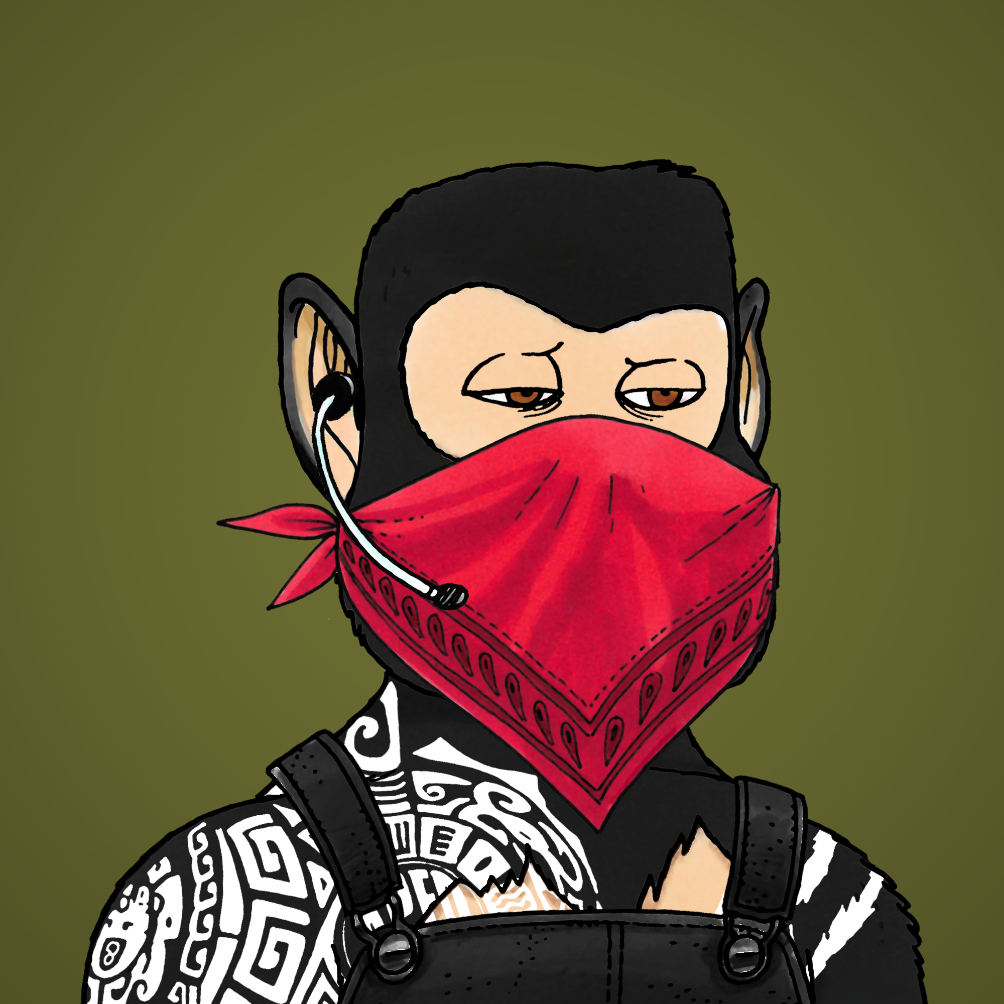 George Trosley - Jungle Freaks - Jungle Freak 8702 - NFT # 8702