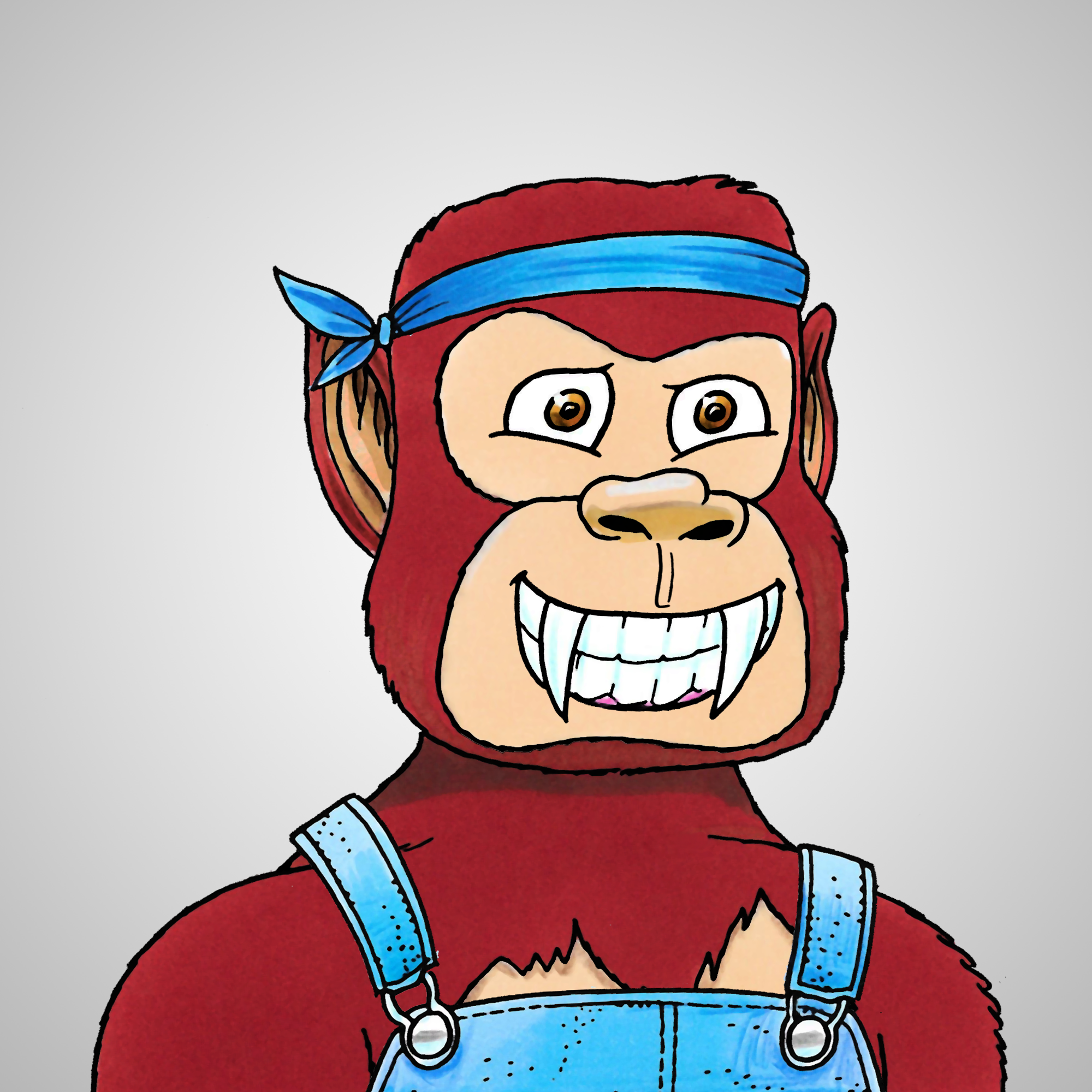 George Trosley - Jungle Freaks - Jungle Freak 8707 - NFT # 8707