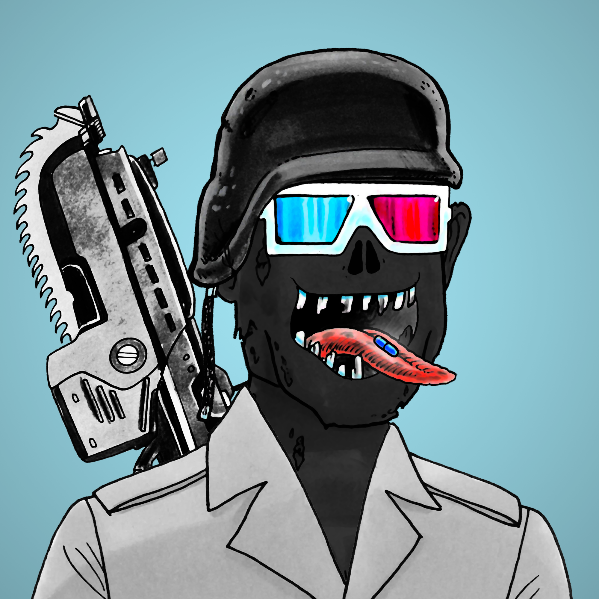 George Trosley - Jungle Freaks - Jungle Freak 8708 - NFT # 8708