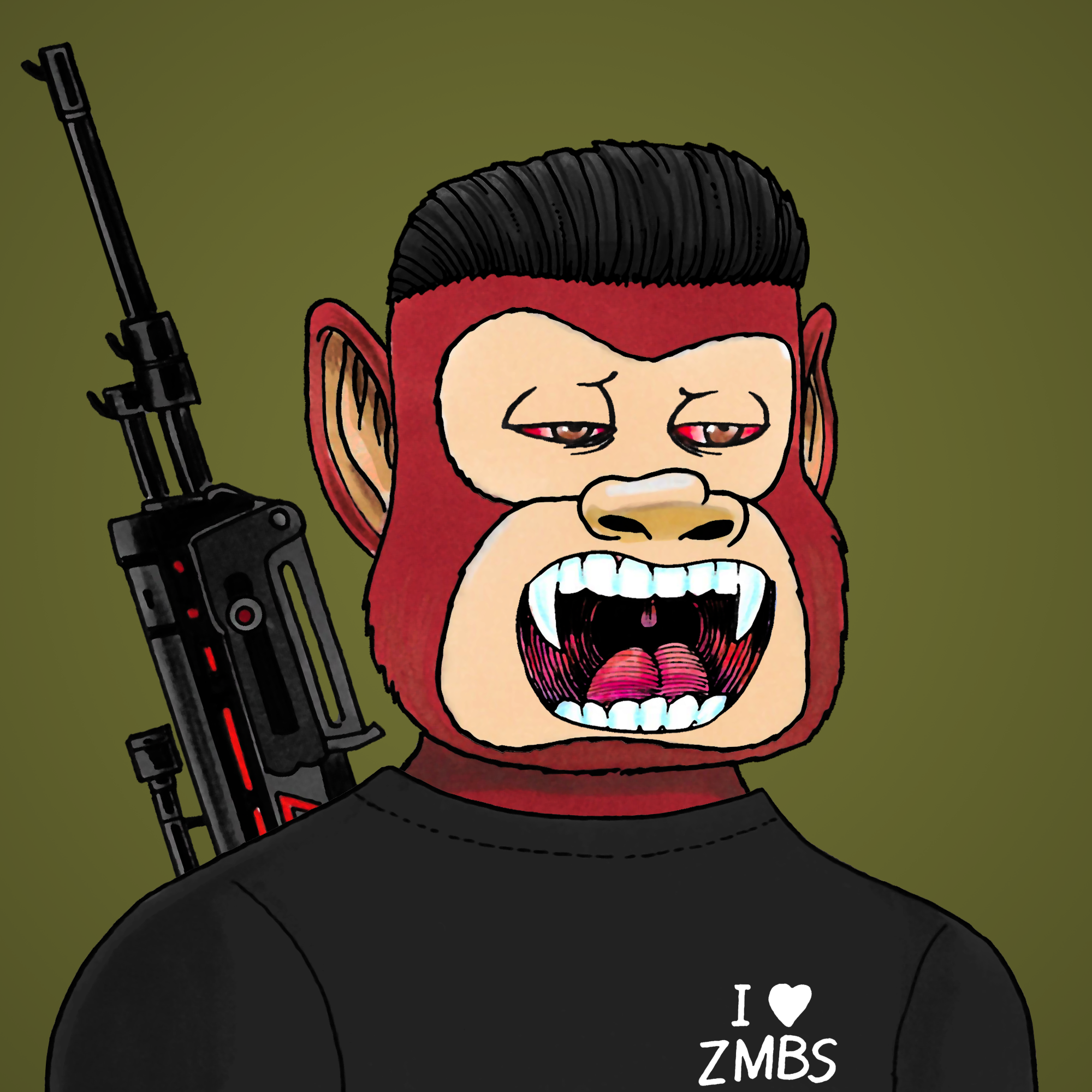 George Trosley - Jungle Freaks - Jungle Freak 8742 - NFT # 8742