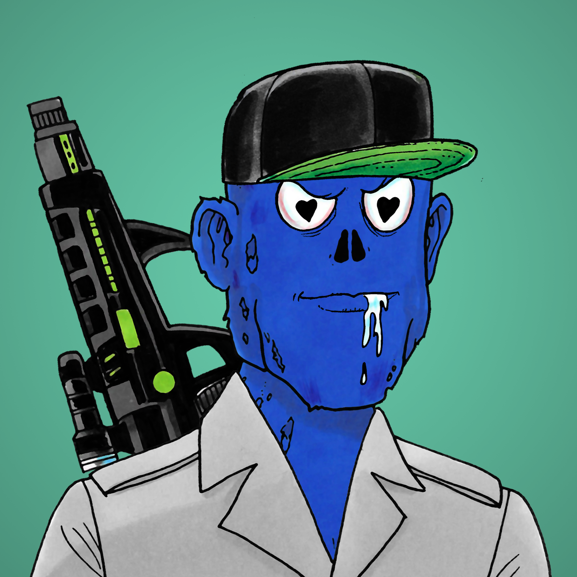 George Trosley - Jungle Freaks - Jungle Freak 8755 - NFT # 8755