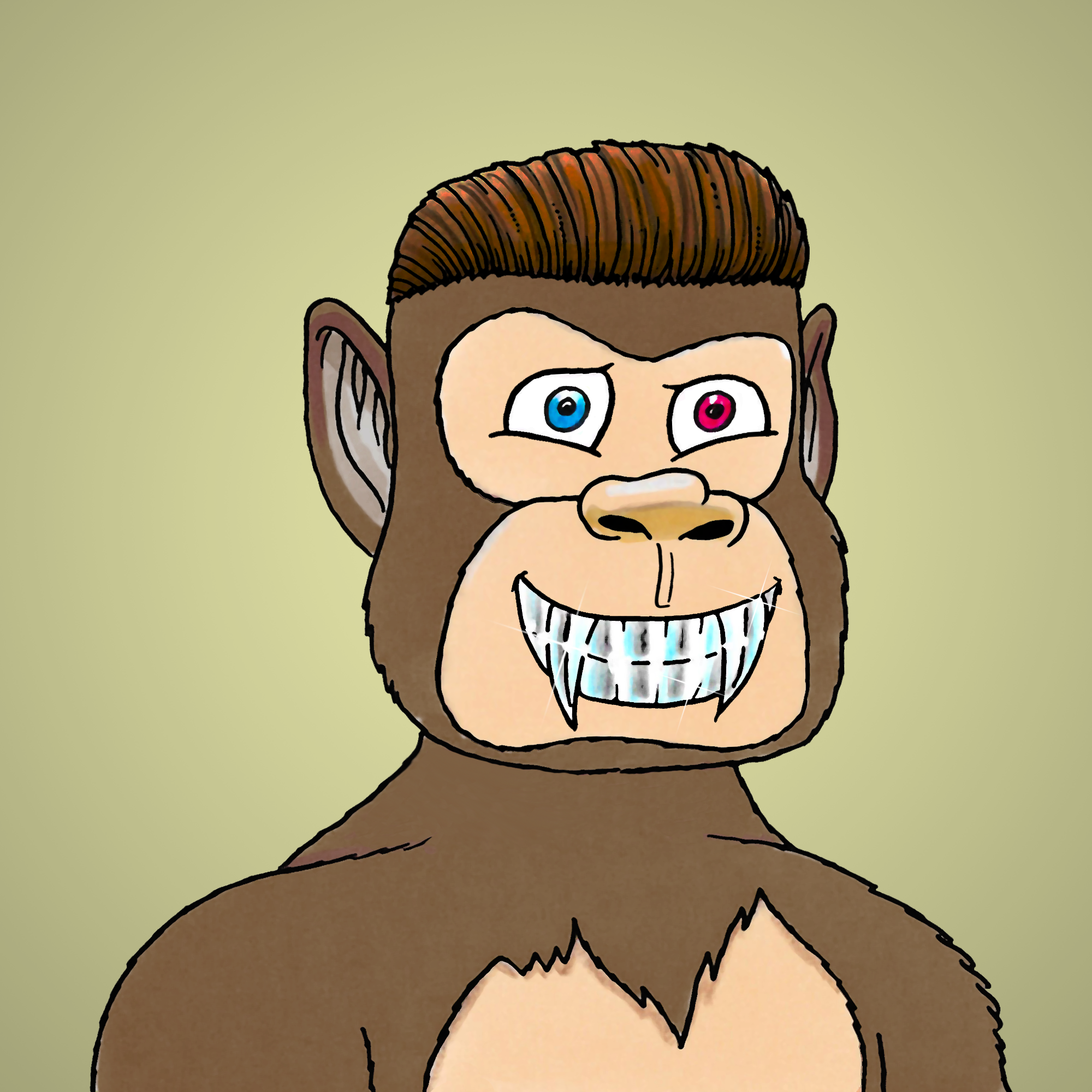 George Trosley - Jungle Freaks - Jungle Freak 8766 - NFT # 8766