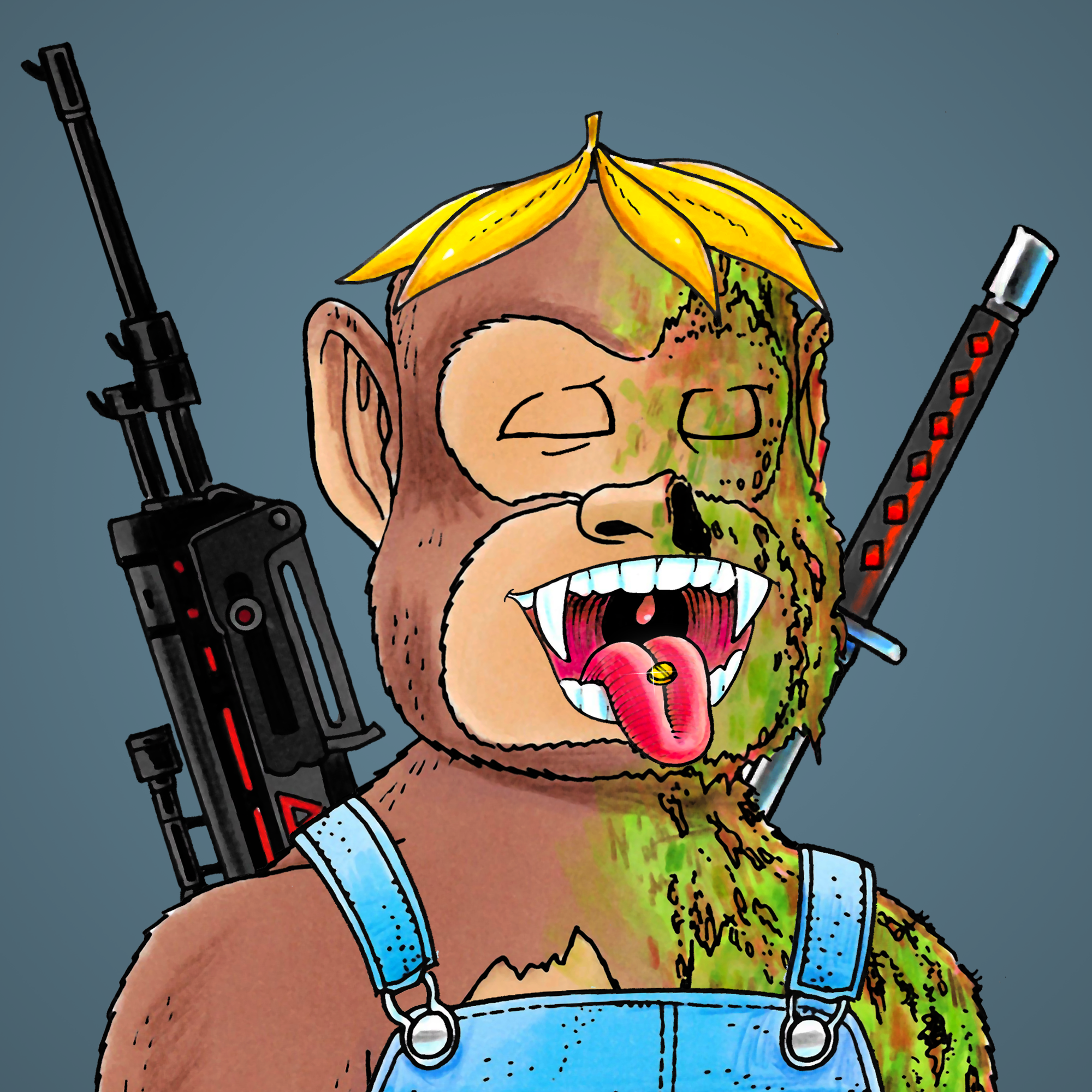 George Trosley - Jungle Freaks - Jungle Freak 8786 - NFT # 8786