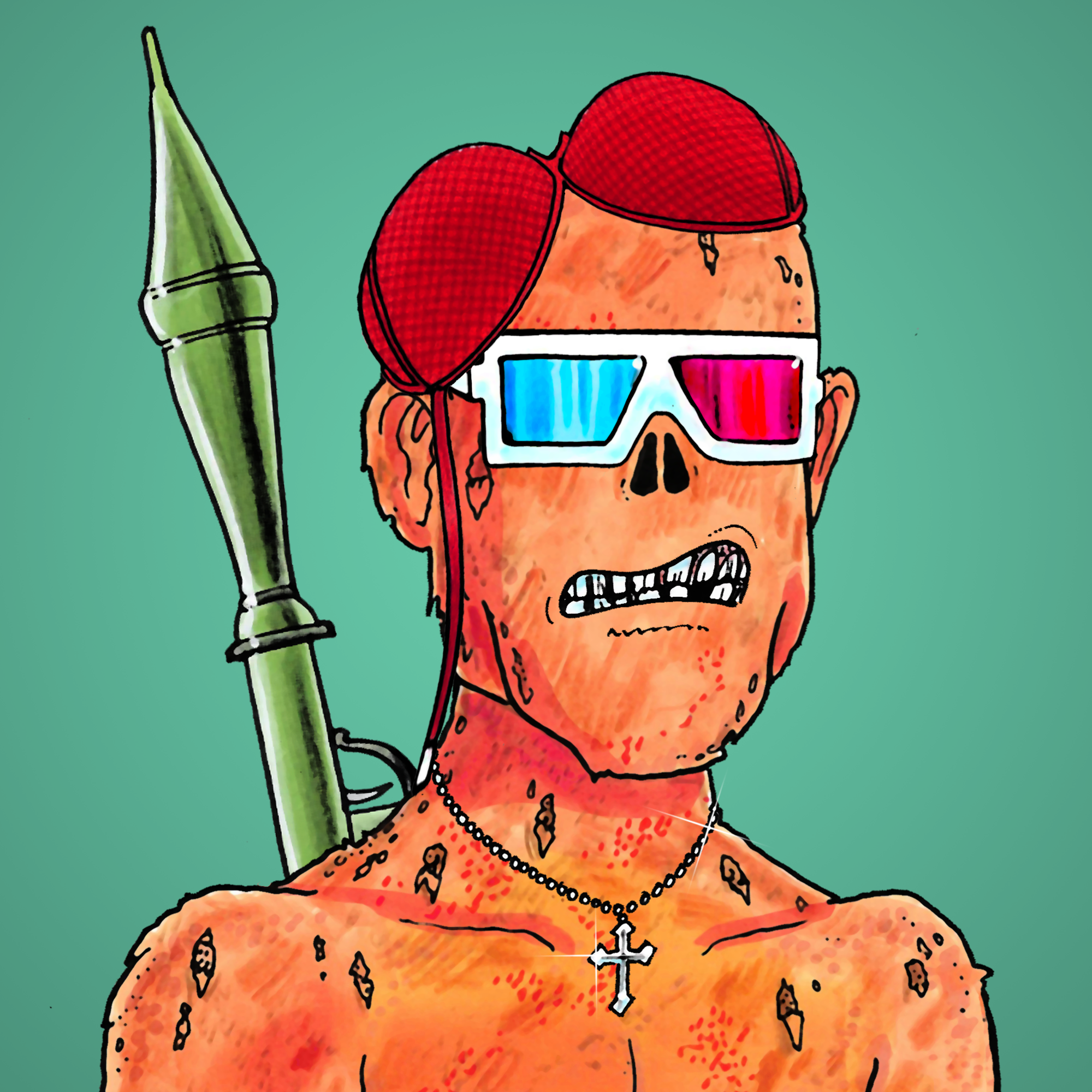 George Trosley - Jungle Freaks - Jungle Freak 8791 - NFT # 8791