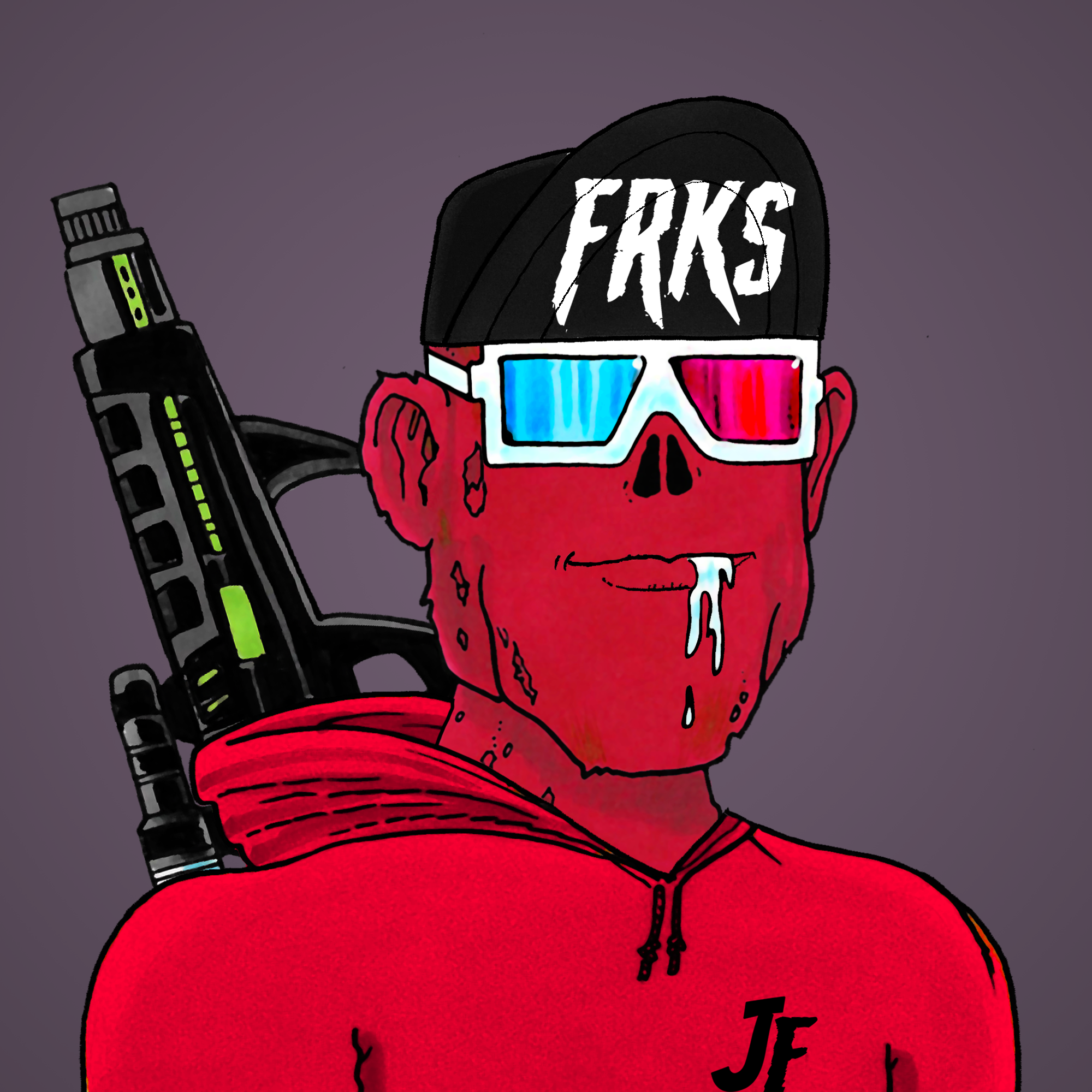 George Trosley - Jungle Freaks - Jungle Freak 8800 - NFT # 8800