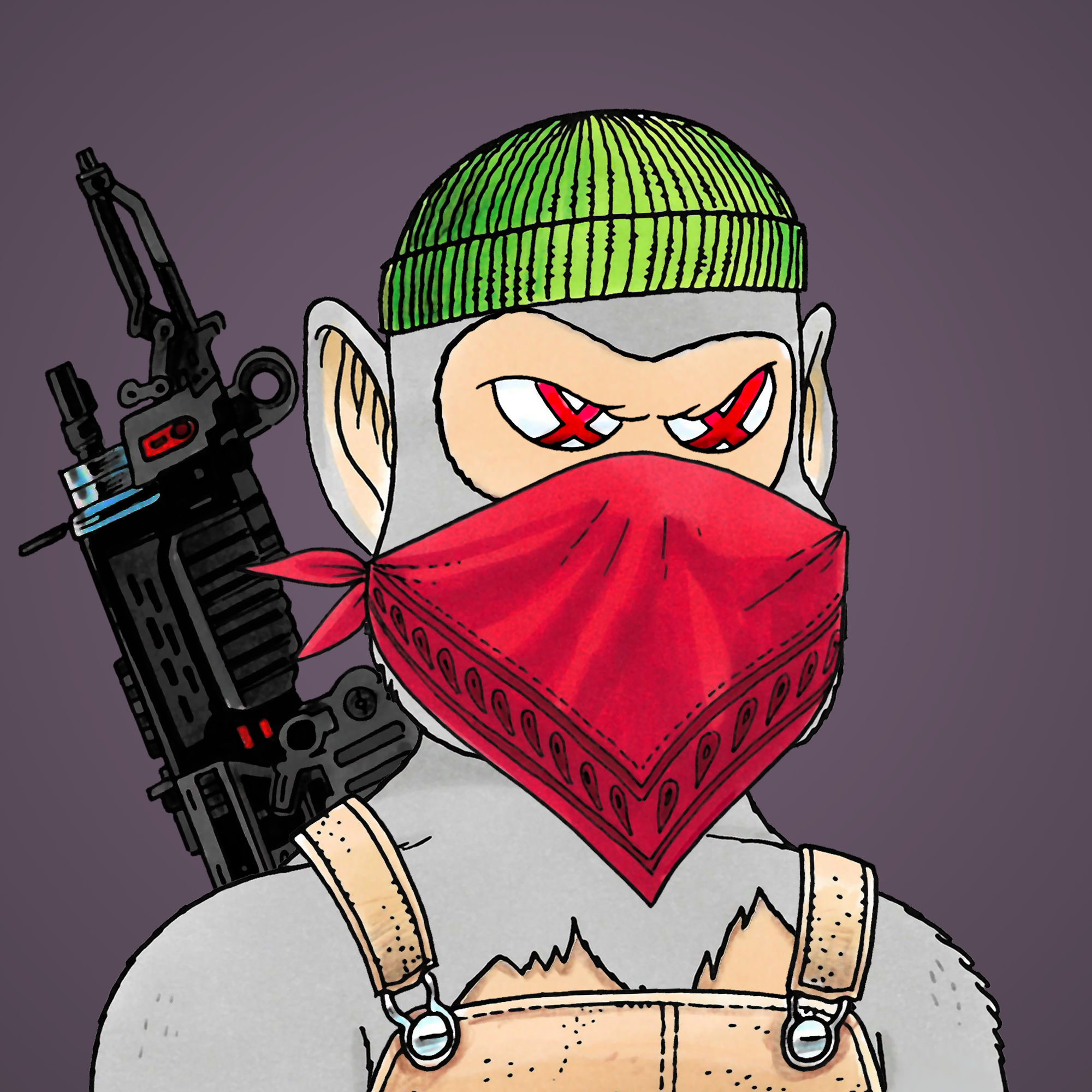 George Trosley - Jungle Freaks - Jungle Freak 8812 - NFT # 8812