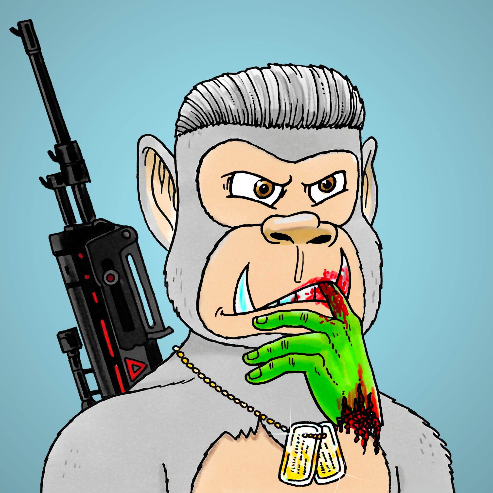 George Trosley - Jungle Freaks - Jungle Freak 8861 - NFT # 8861