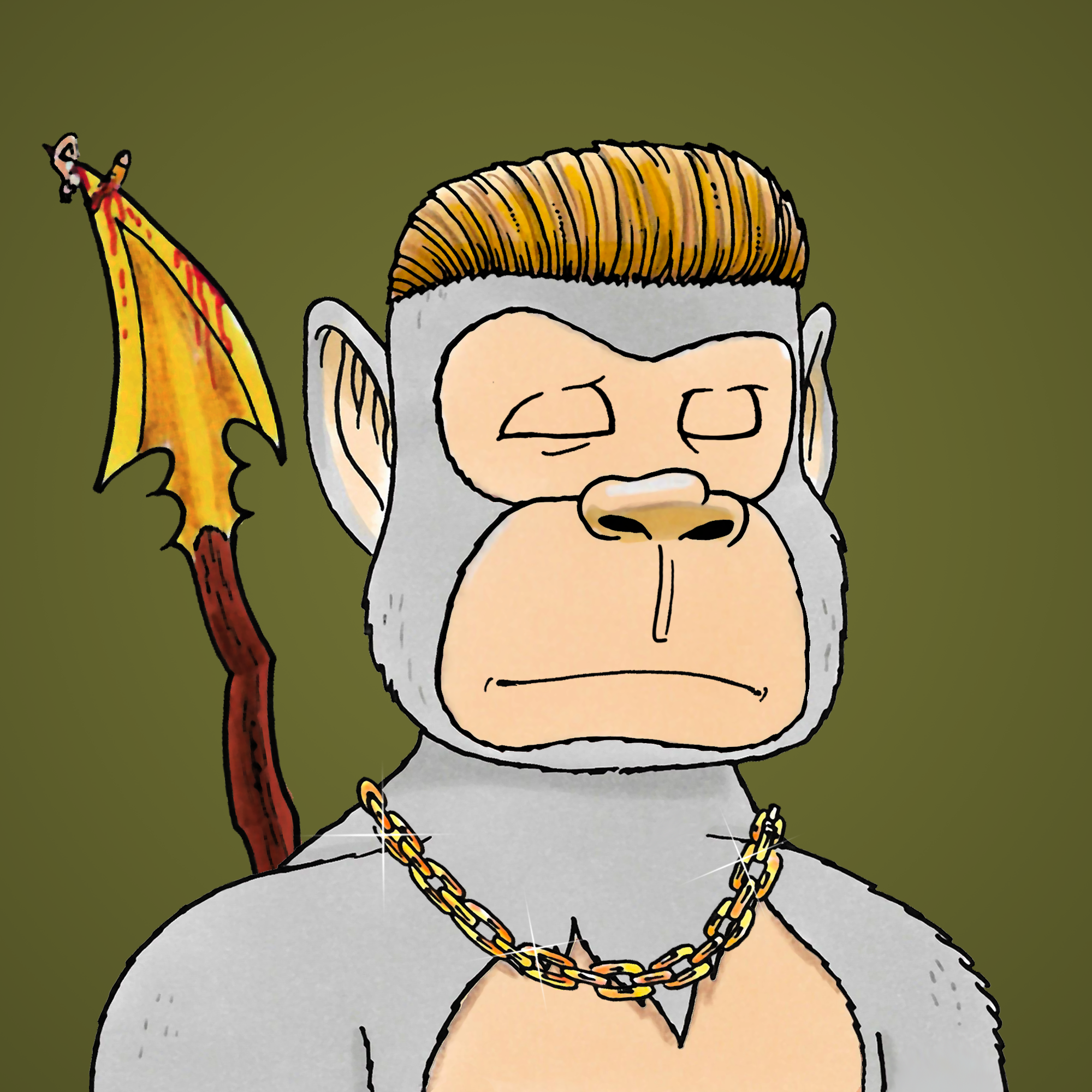 George Trosley - Jungle Freaks - Jungle Freak 8866 - NFT # 8866