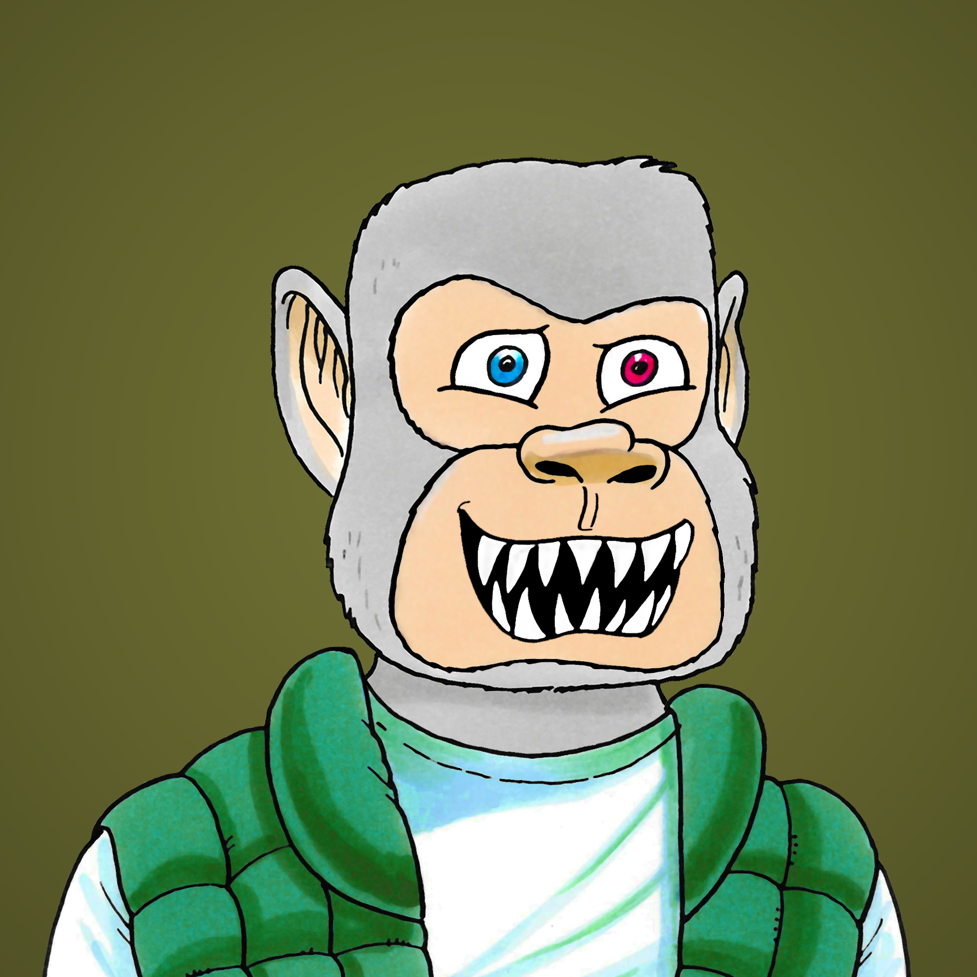 George Trosley - Jungle Freaks - Jungle Freak 887 - NFT # 887