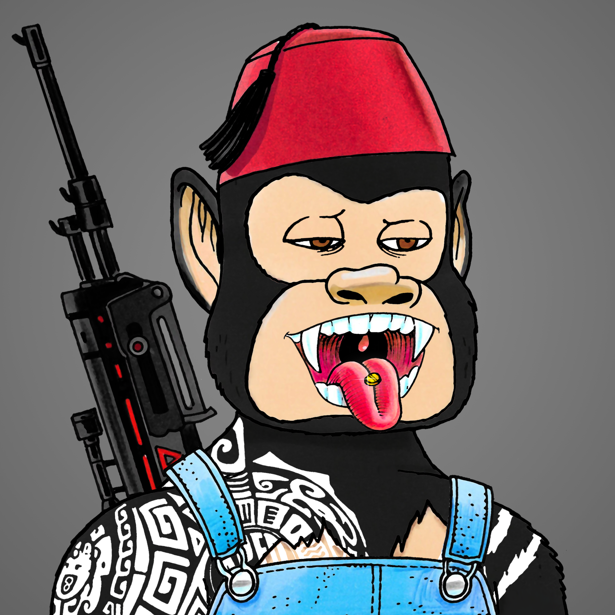 George Trosley - Jungle Freaks - Jungle Freak 8882 - NFT # 8882