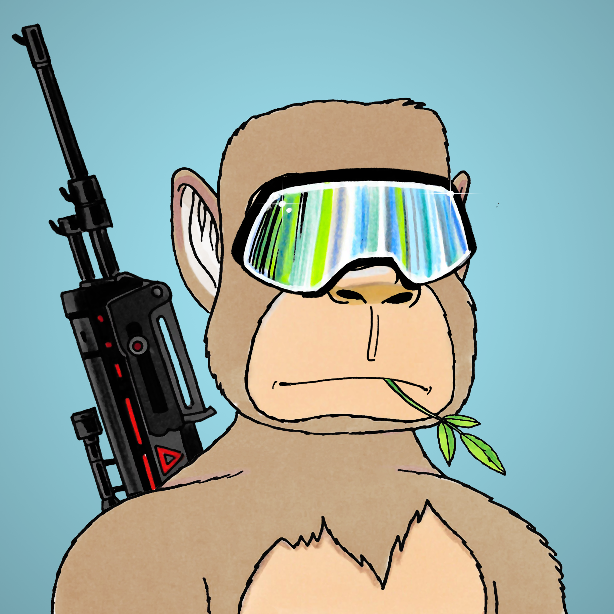 George Trosley - Jungle Freaks - Jungle Freak 8884 - NFT # 8884