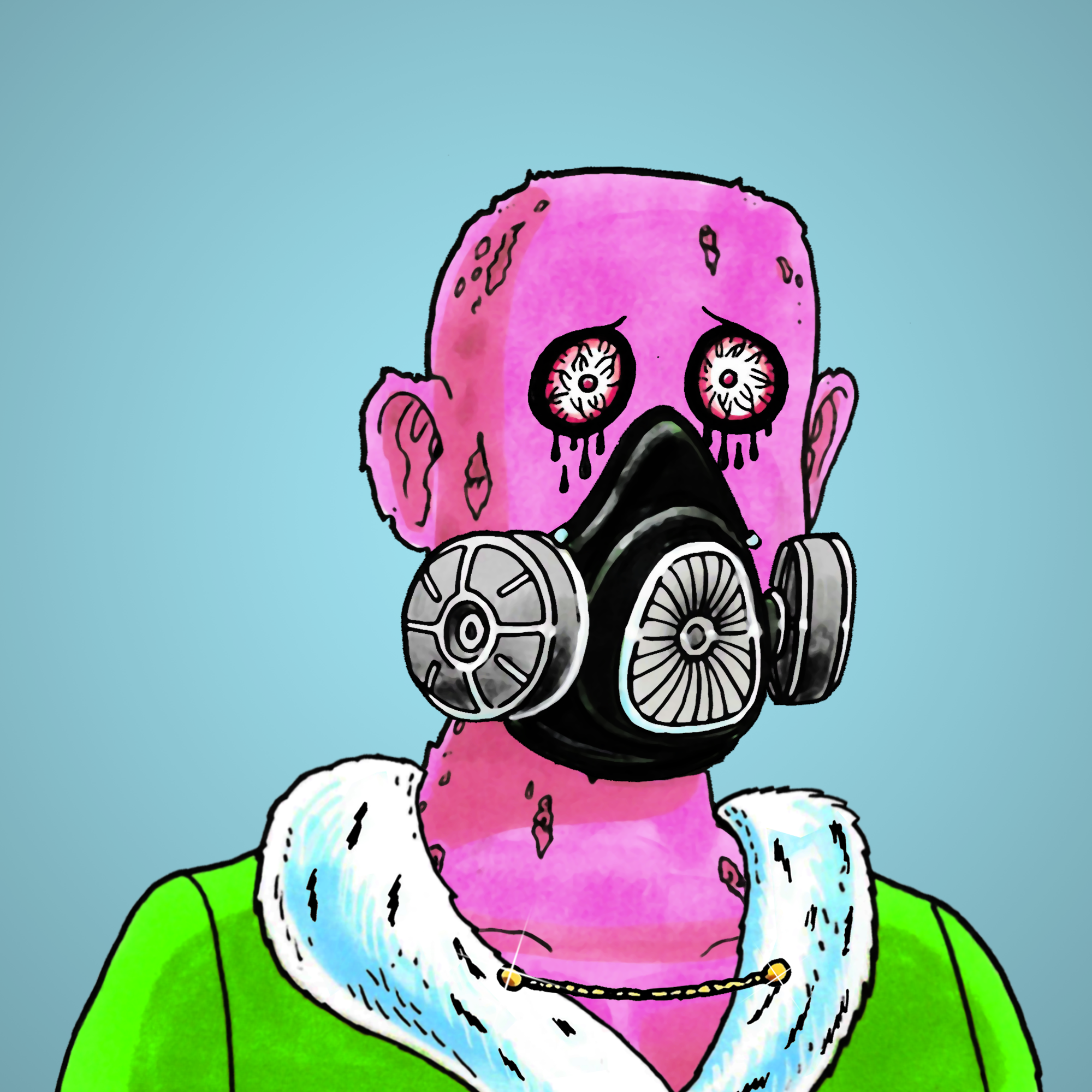 George Trosley - Jungle Freaks - Jungle Freak 8888 - NFT # 8888