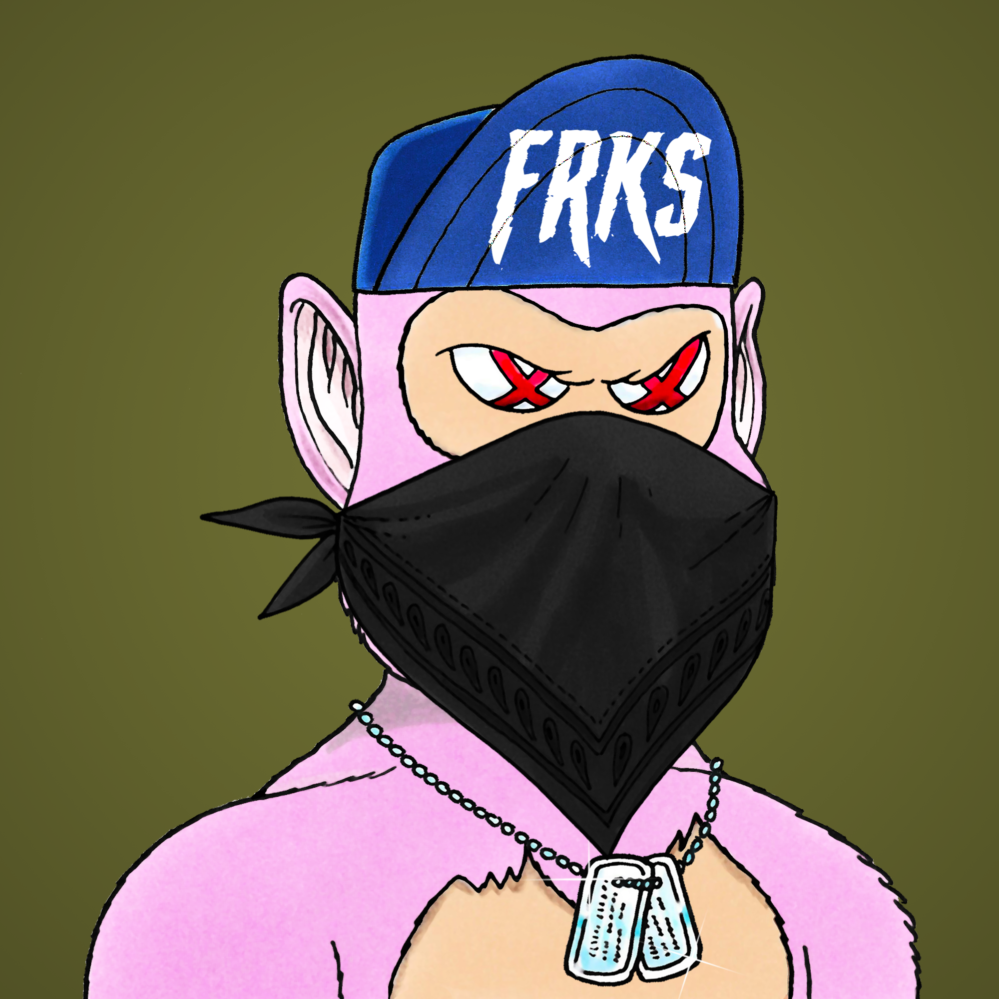 George Trosley - Jungle Freaks - Jungle Freak 8898 - NFT # 8898