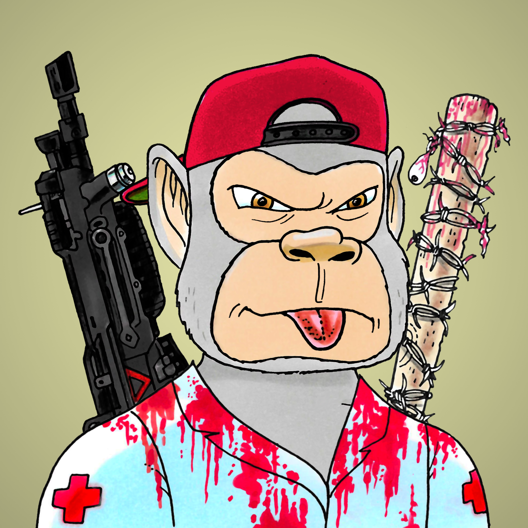 George Trosley - Jungle Freaks - Jungle Freak 8917 - NFT # 8917