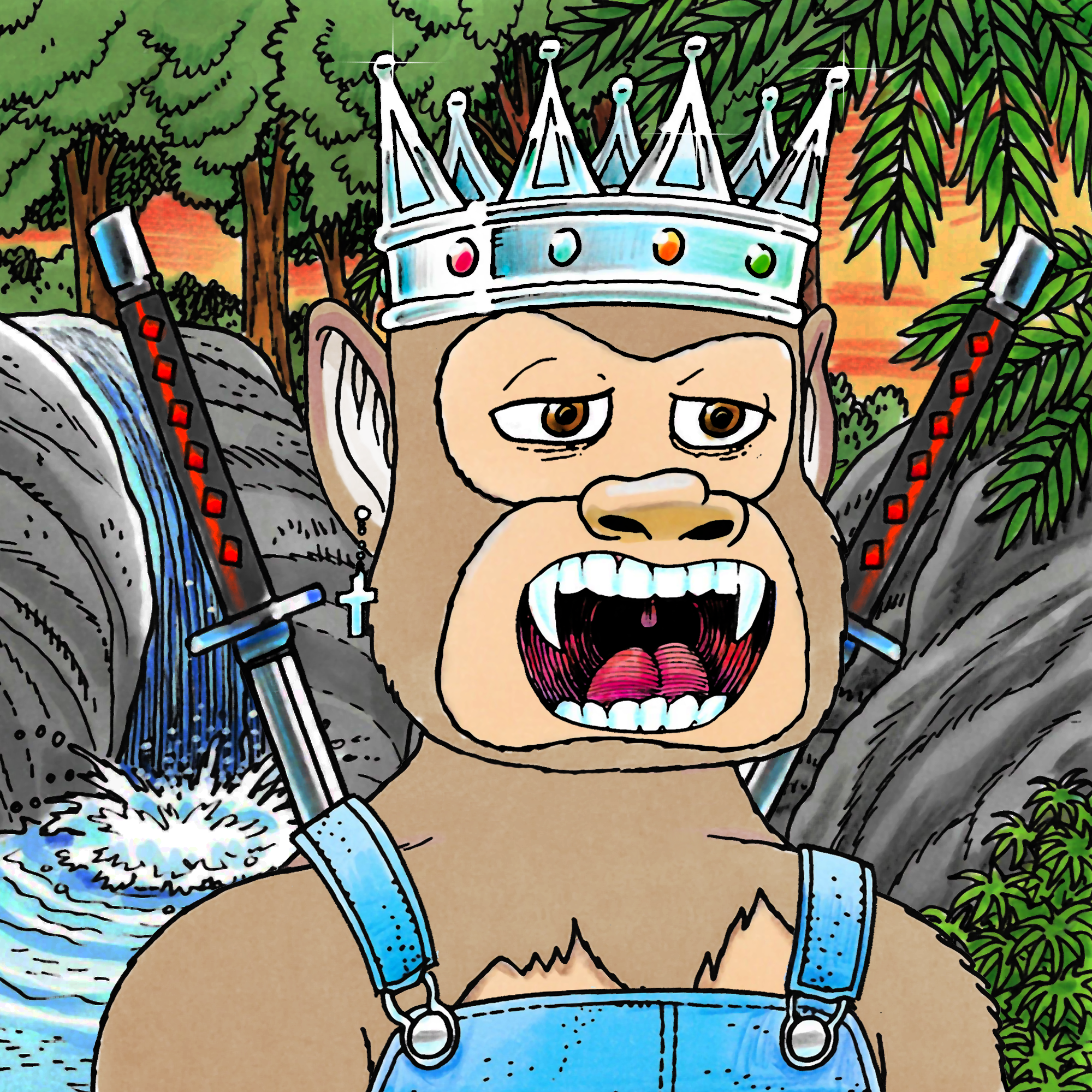 George Trosley - Jungle Freaks - Jungle Freak 8942 - NFT # 8942