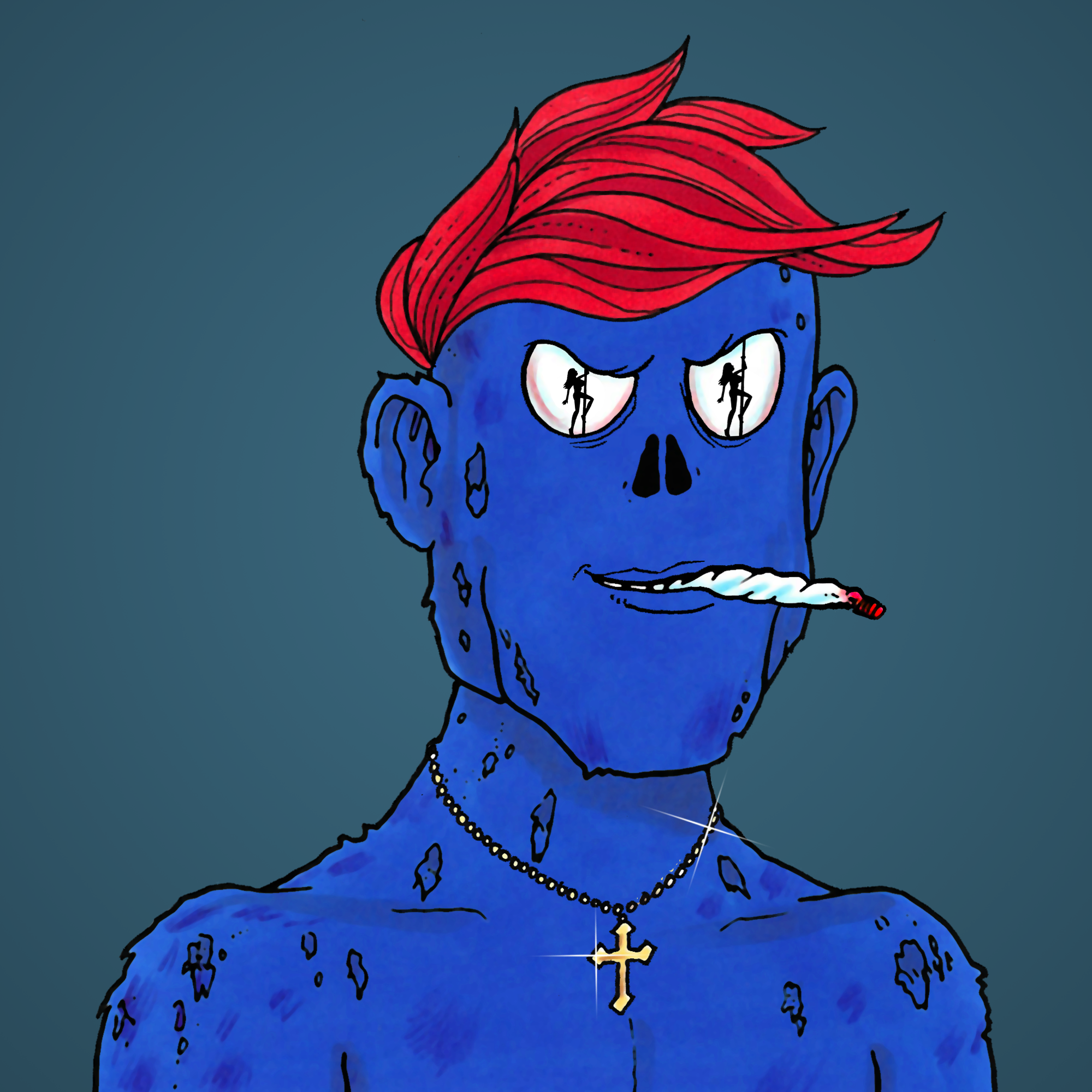 George Trosley - Jungle Freaks - Jungle Freak 895 - NFT # 895