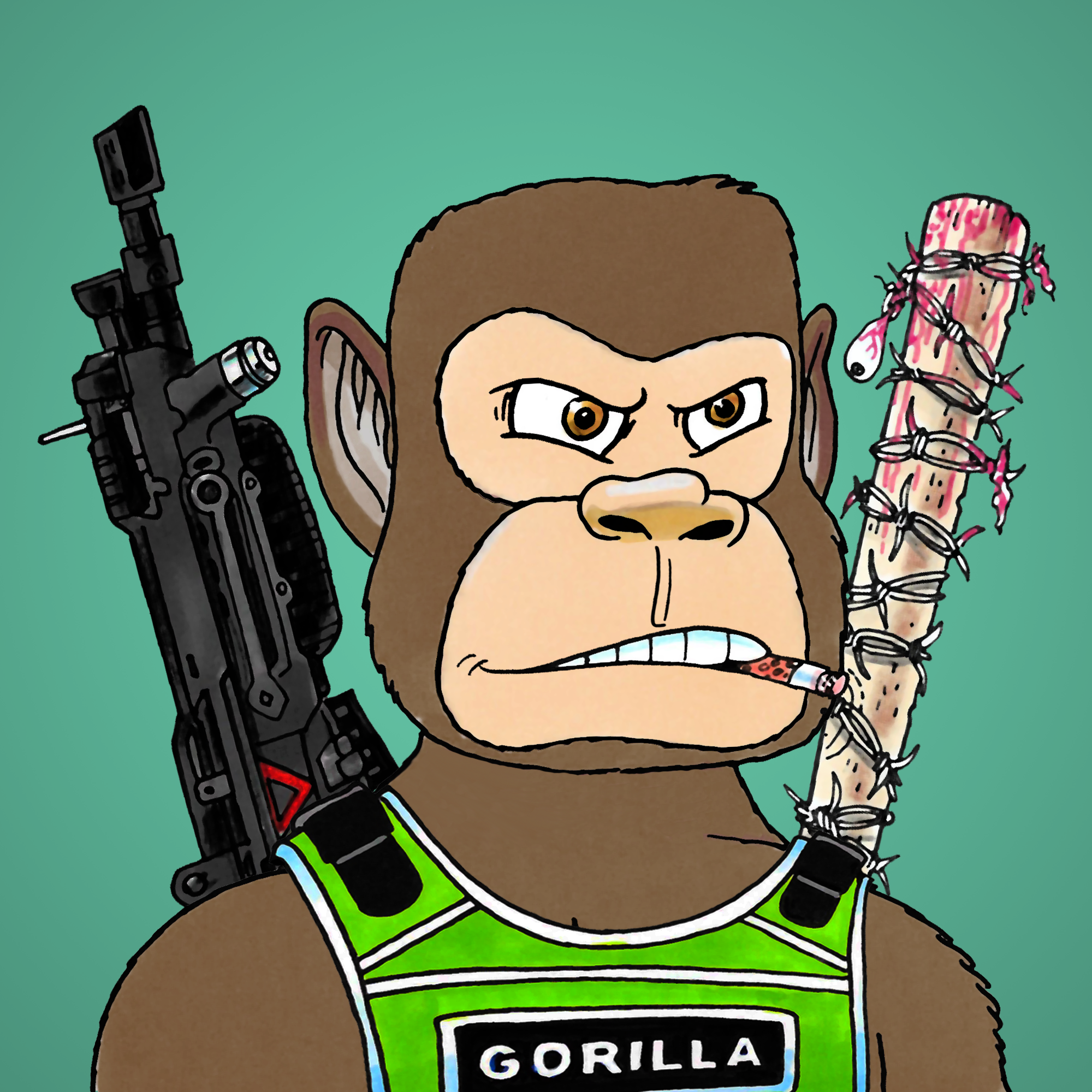 George Trosley - Jungle Freaks - Jungle Freak 8953 - NFT # 8953