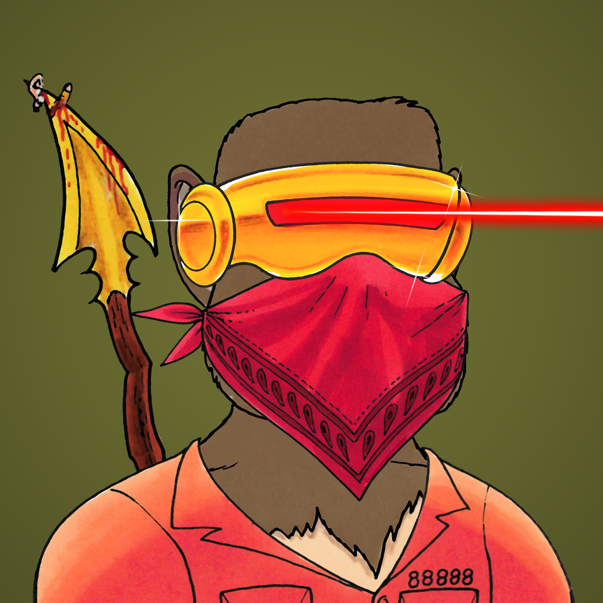 George Trosley - Jungle Freaks - Jungle Freak 896 - NFT # 896