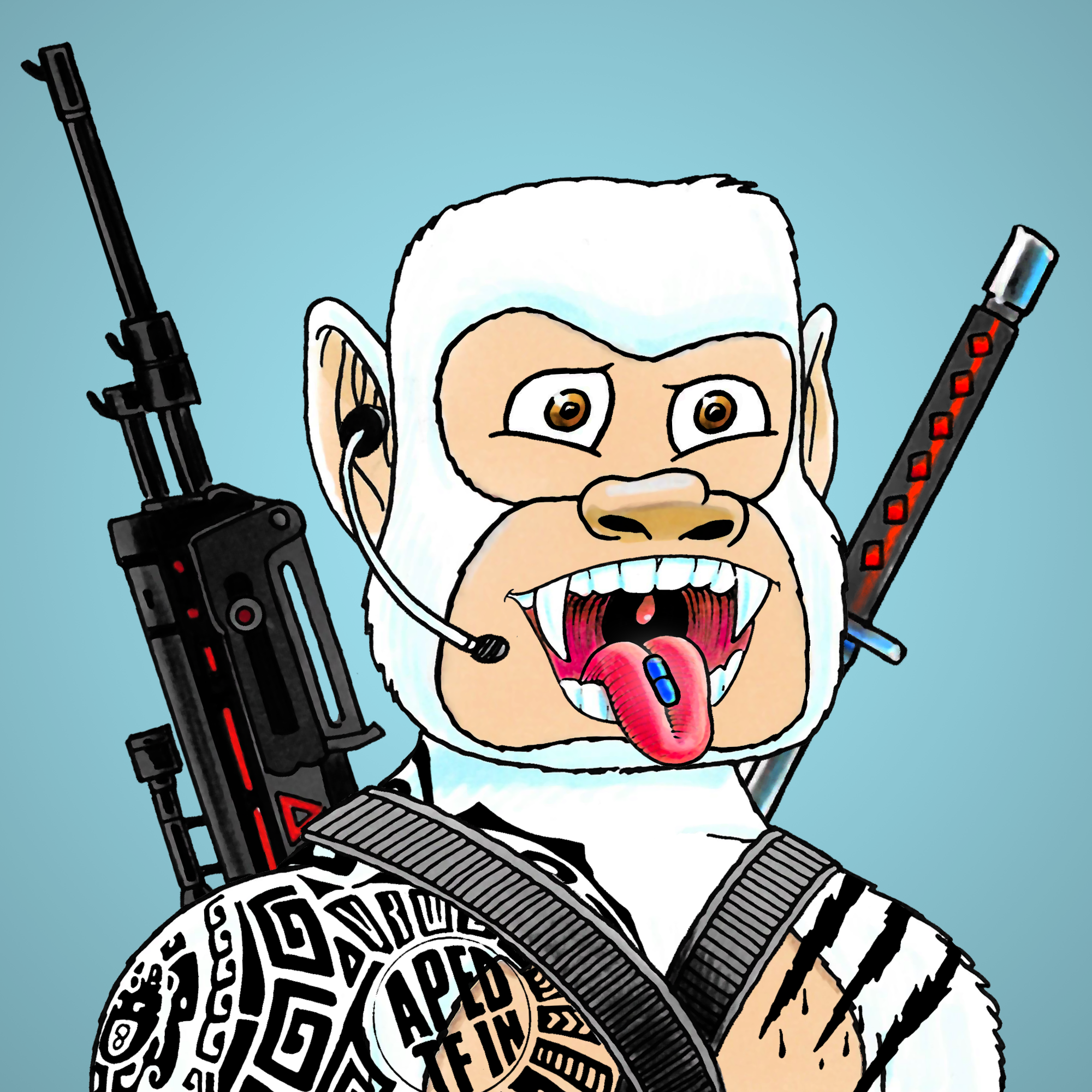 George Trosley - Jungle Freaks - Jungle Freak 8960 - NFT # 8960