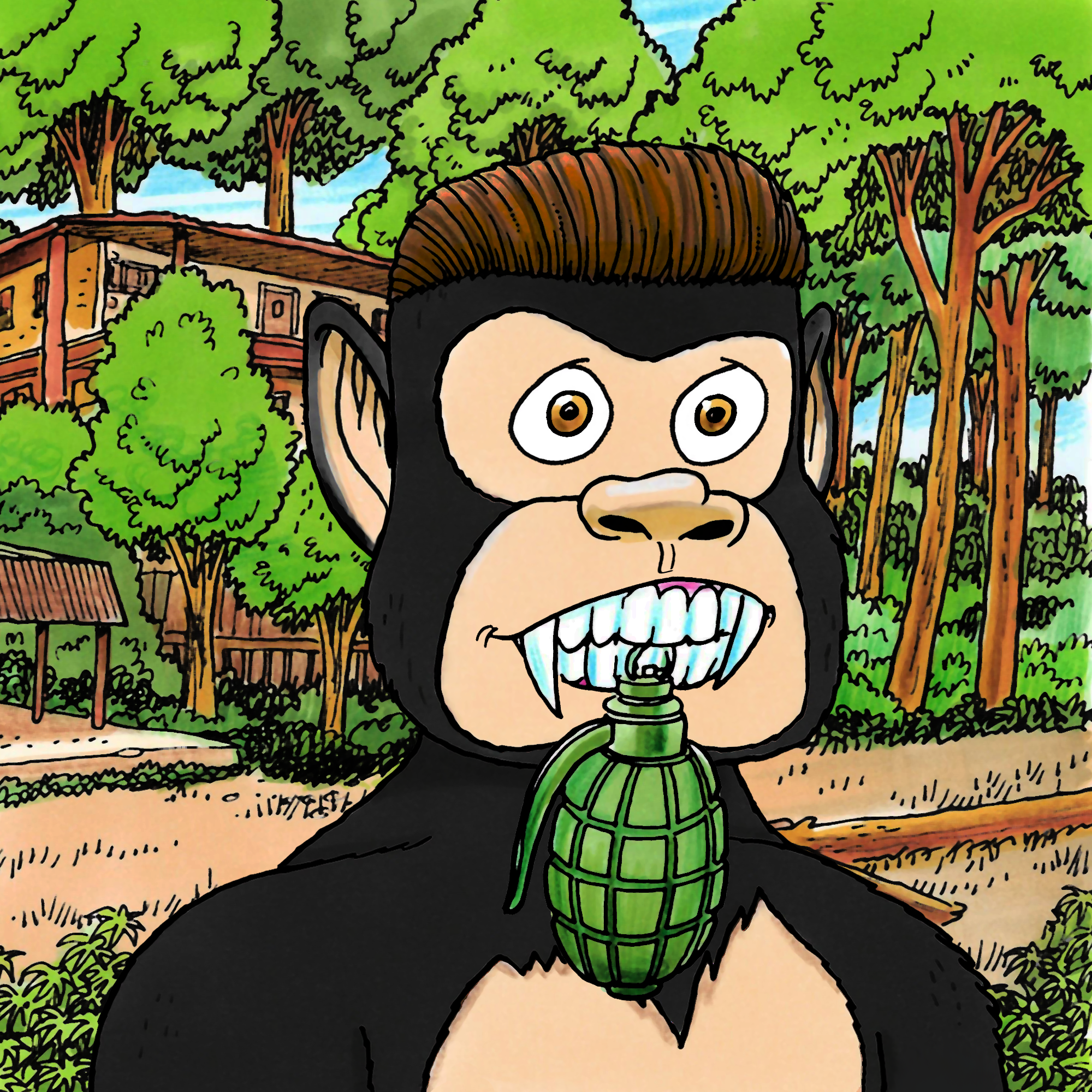 George Trosley - Jungle Freaks - Jungle Freak 8962 - NFT # 8962