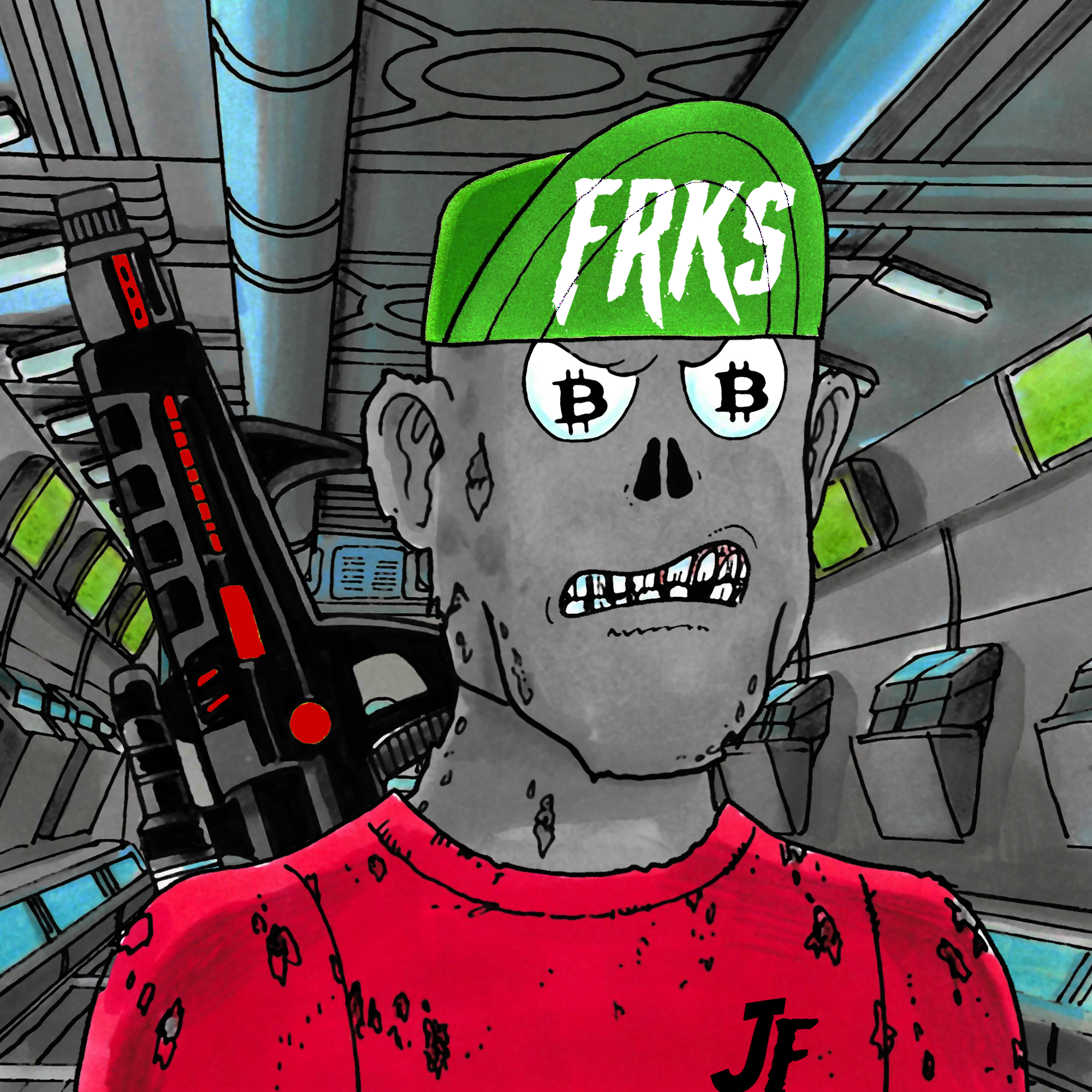 George Trosley - Jungle Freaks - Jungle Freak 8969 - NFT # 8969