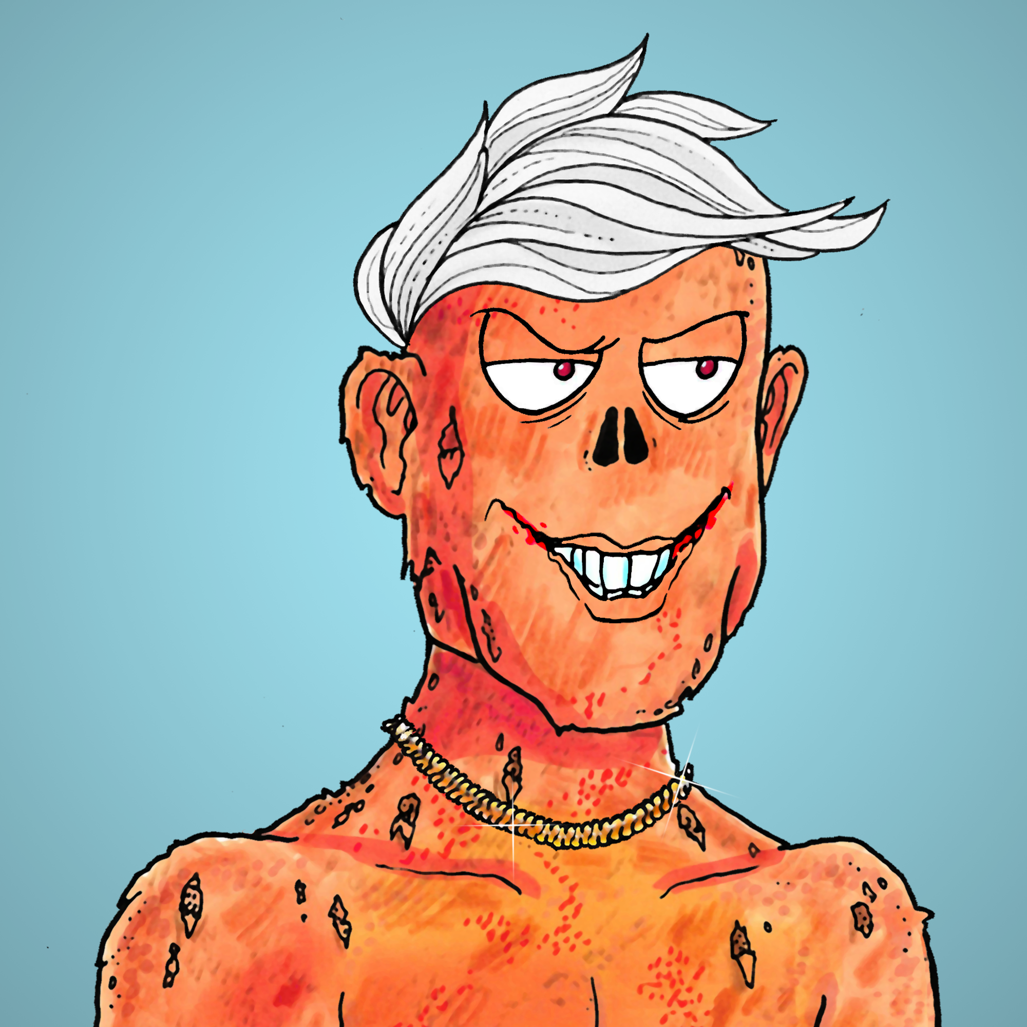 George Trosley - Jungle Freaks - Jungle Freak 8977 - NFT # 8977