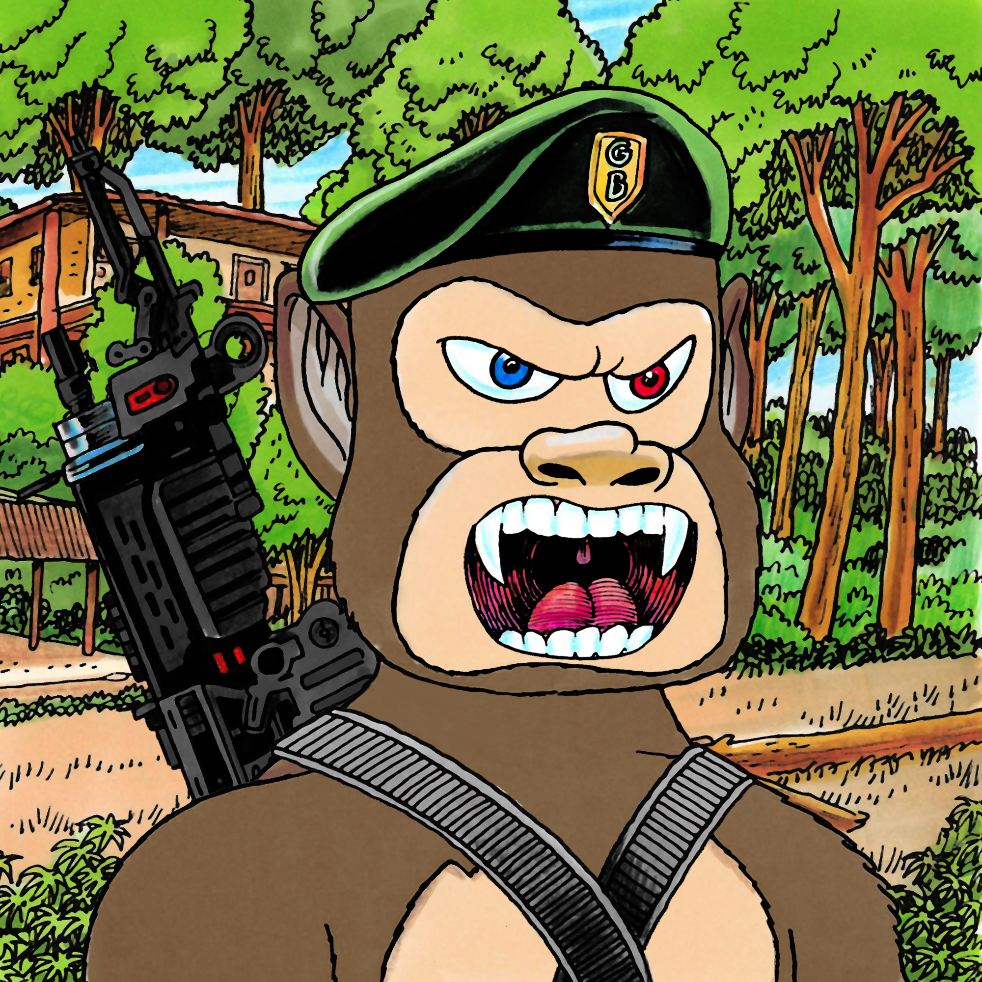 George Trosley - Jungle Freaks - Jungle Freak 8987 - NFT # 8987