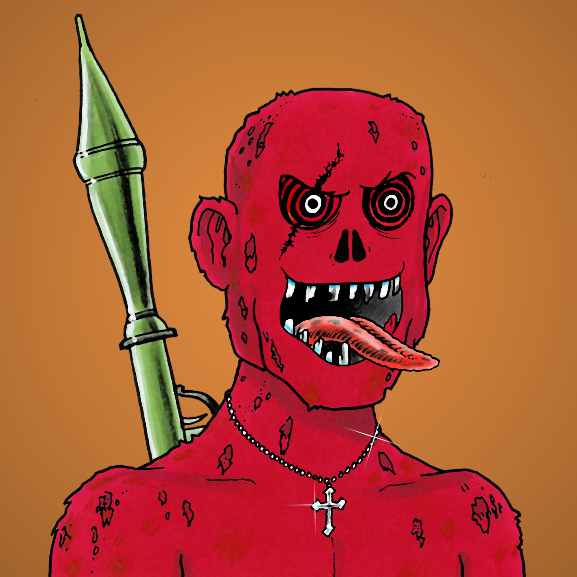 George Trosley - Jungle Freaks - Jungle Freak 8988 - NFT # 8988