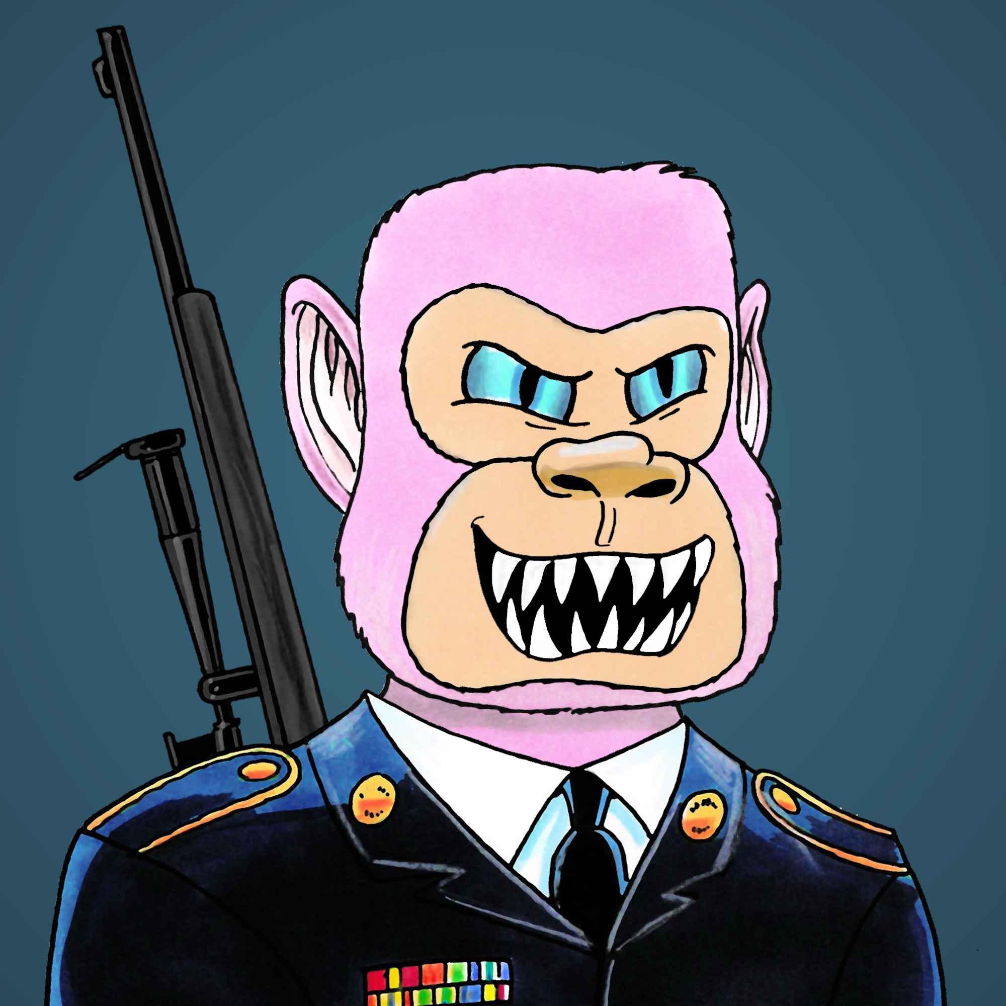 George Trosley - Jungle Freaks - Jungle Freak 8990 - NFT # 8990