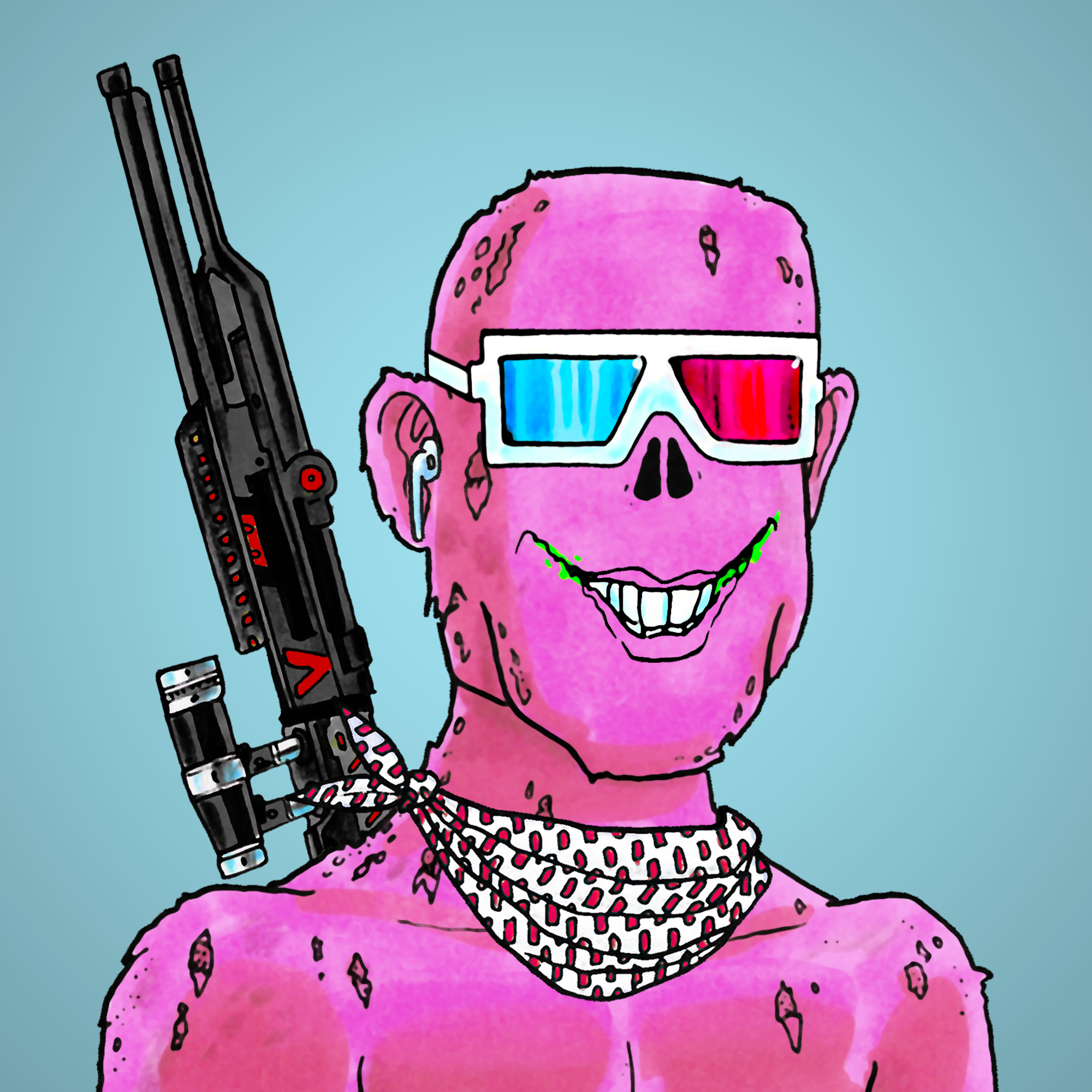 George Trosley - Jungle Freaks - Jungle Freak 8998 - NFT # 8998