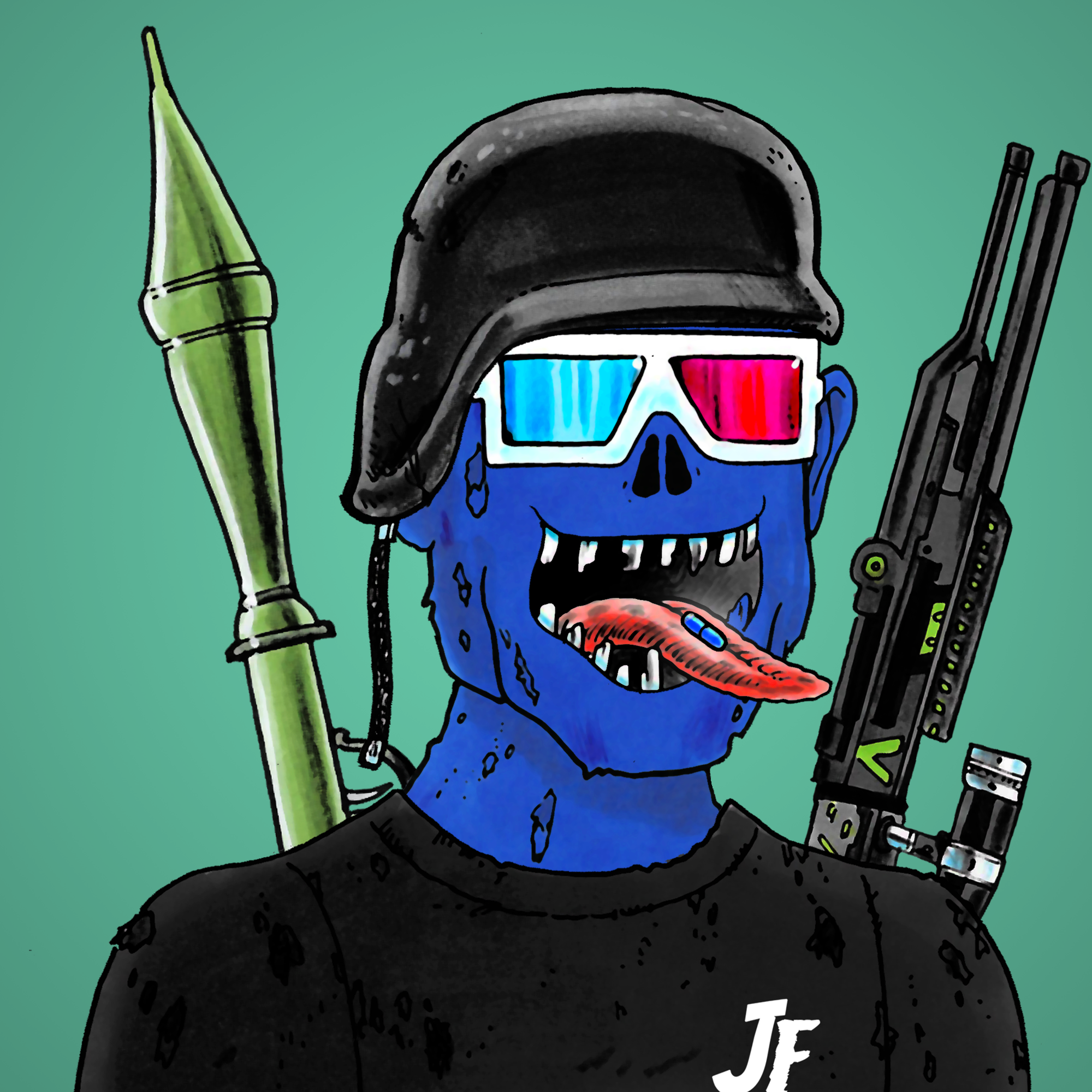 George Trosley - Jungle Freaks - Jungle Freak 9 - NFT # 9