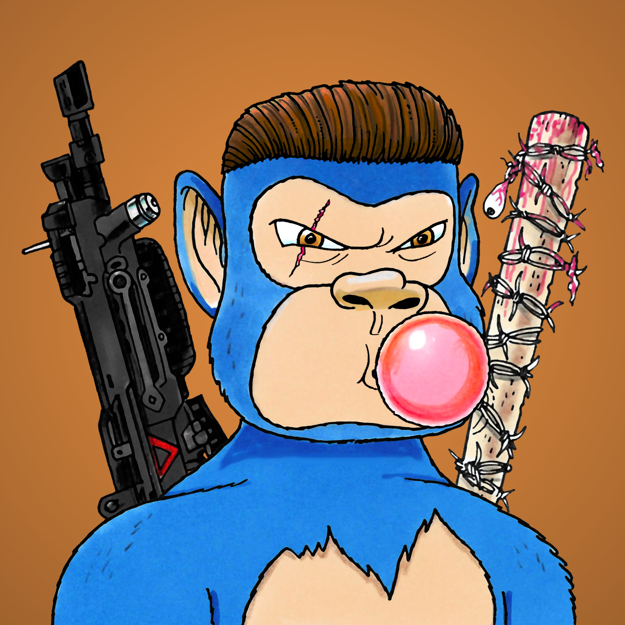 George Trosley - Jungle Freaks - Jungle Freak 9006 - NFT # 9006