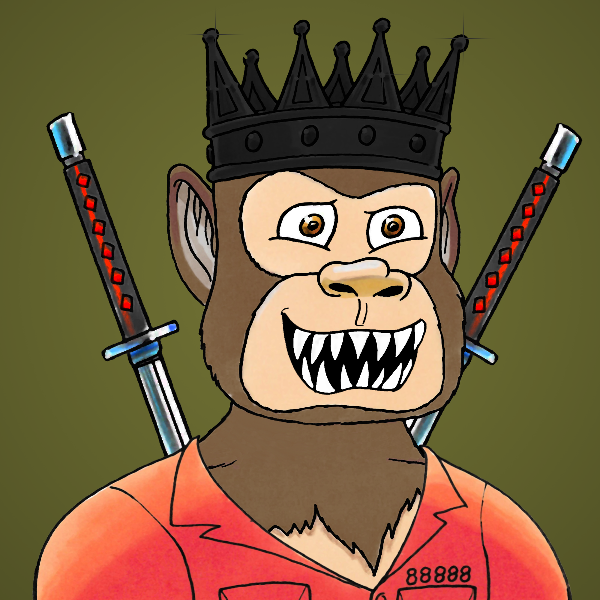 George Trosley - Jungle Freaks - Jungle Freak 9013 - NFT # 9013