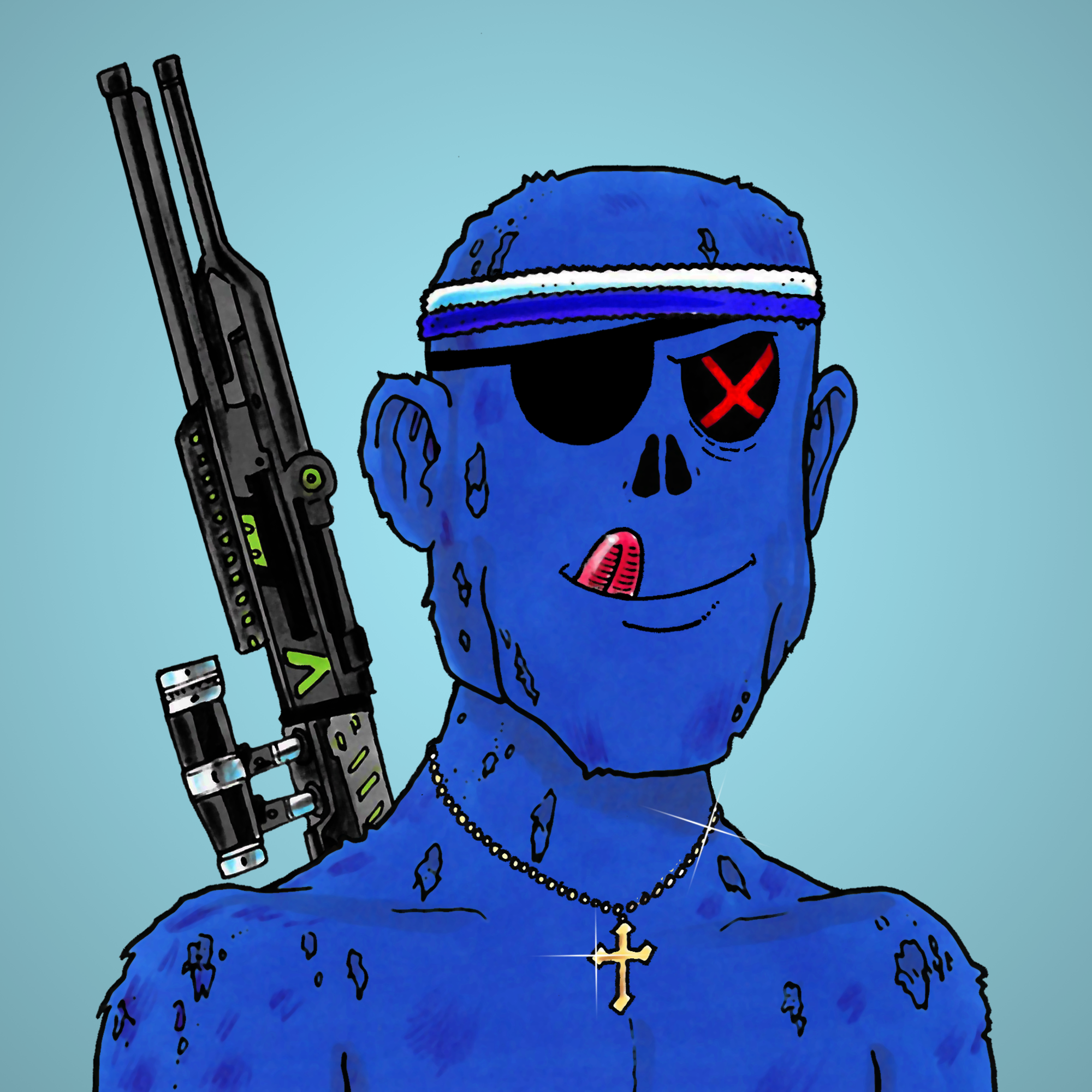 George Trosley - Jungle Freaks - Jungle Freak 9034 - NFT # 9034