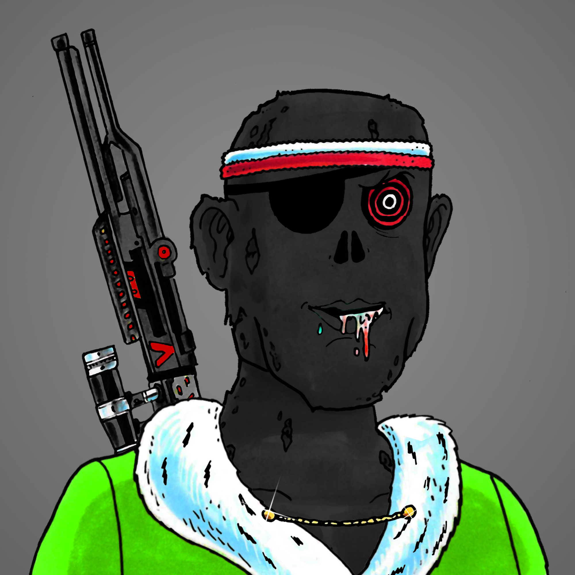 George Trosley - Jungle Freaks - Jungle Freak 9038 - NFT # 9038