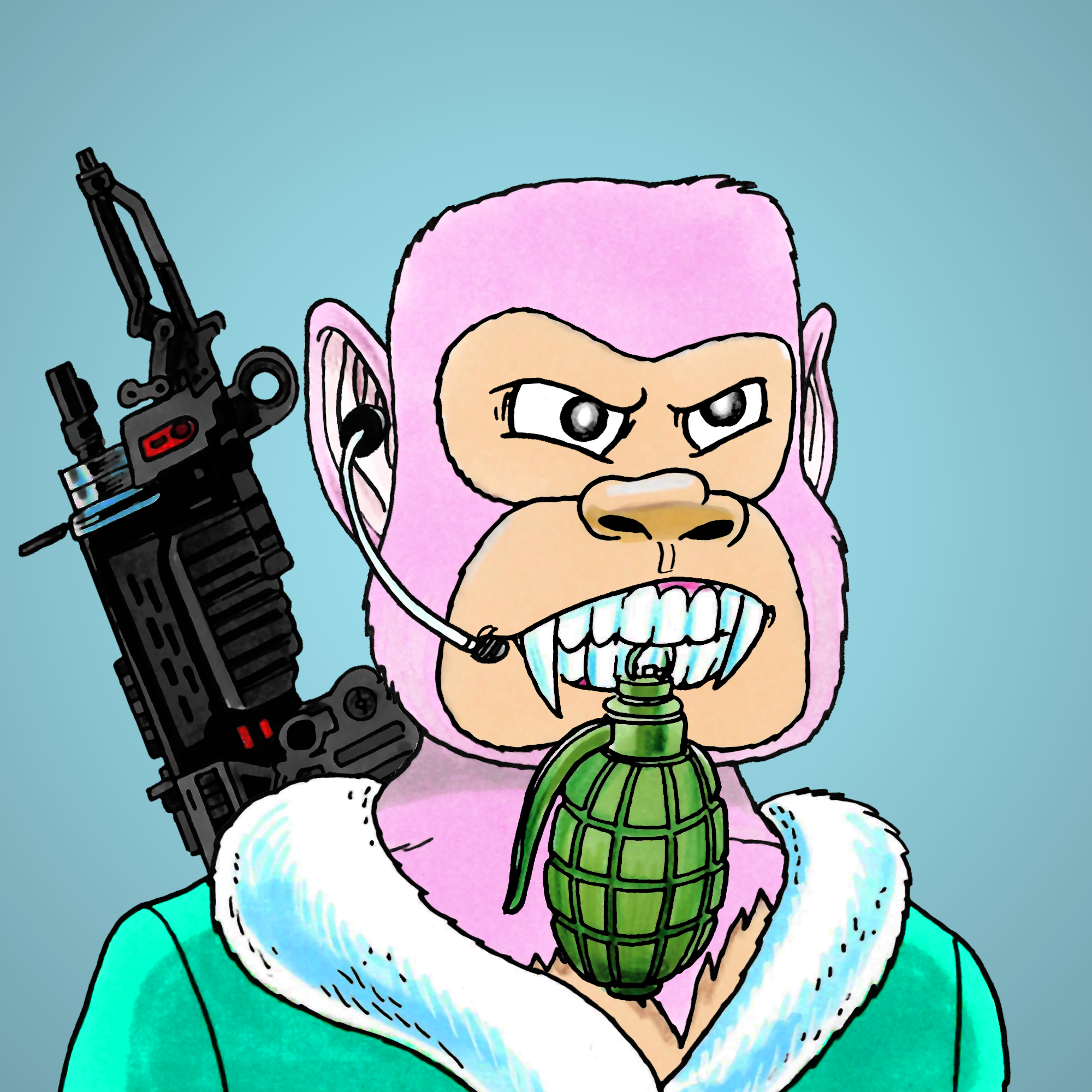 George Trosley - Jungle Freaks - Jungle Freak 9060 - NFT # 9060