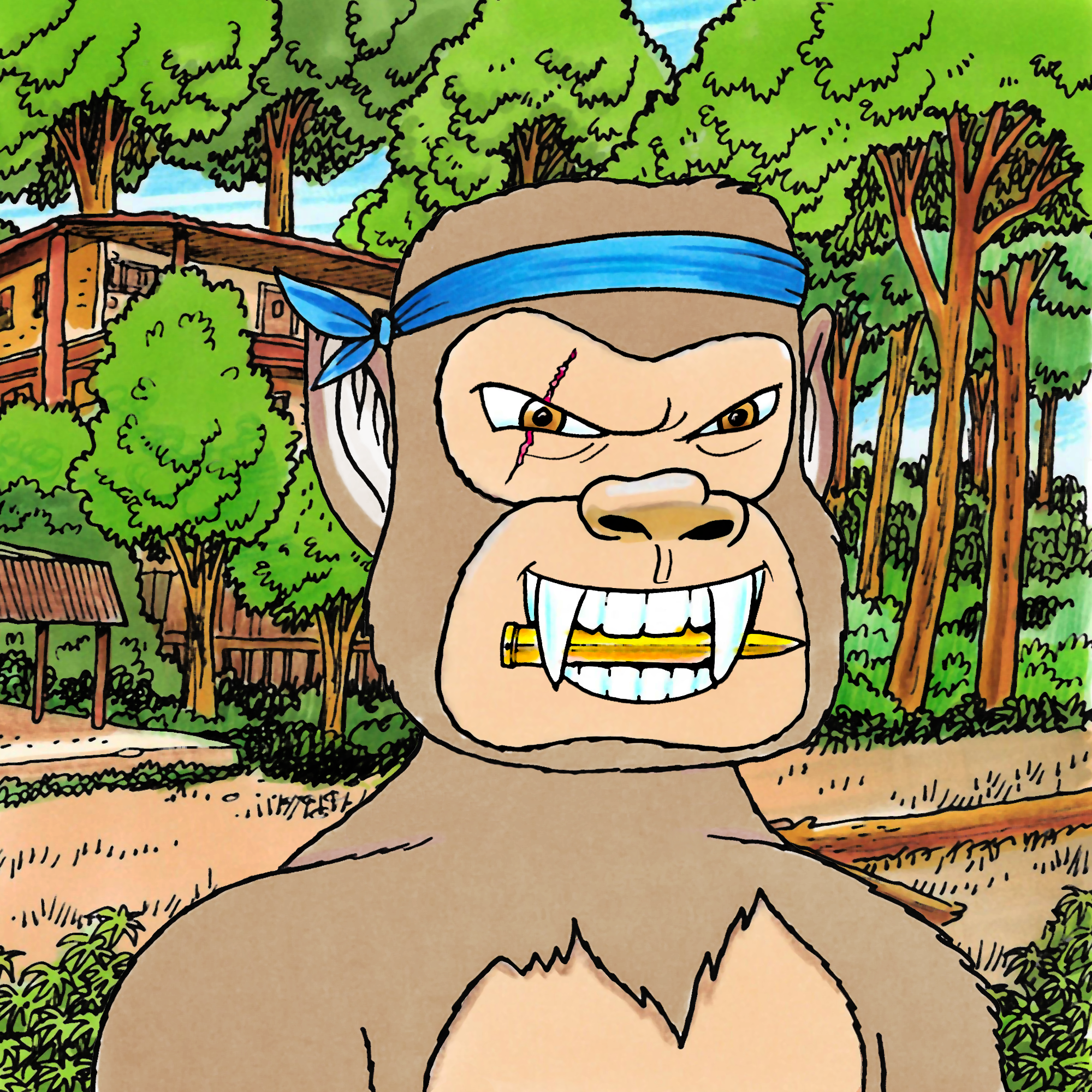 George Trosley - Jungle Freaks - Jungle Freak 9079 - NFT # 9079