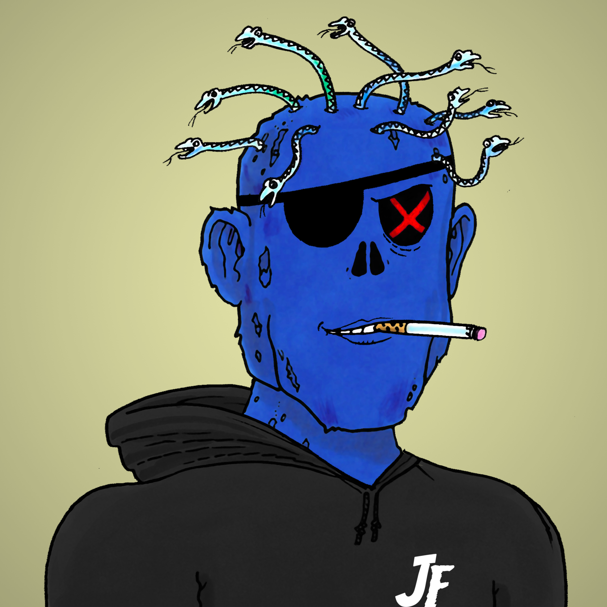 George Trosley - Jungle Freaks - Jungle Freak 9091 - NFT # 9091