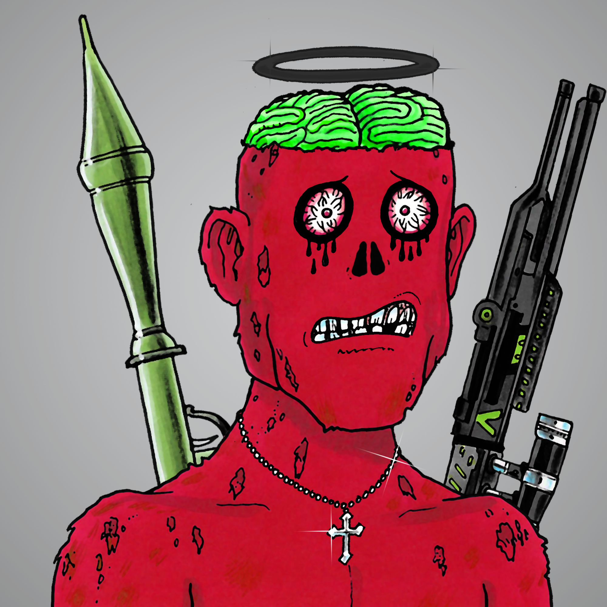 George Trosley - Jungle Freaks - Jungle Freak 9092 - NFT # 9092