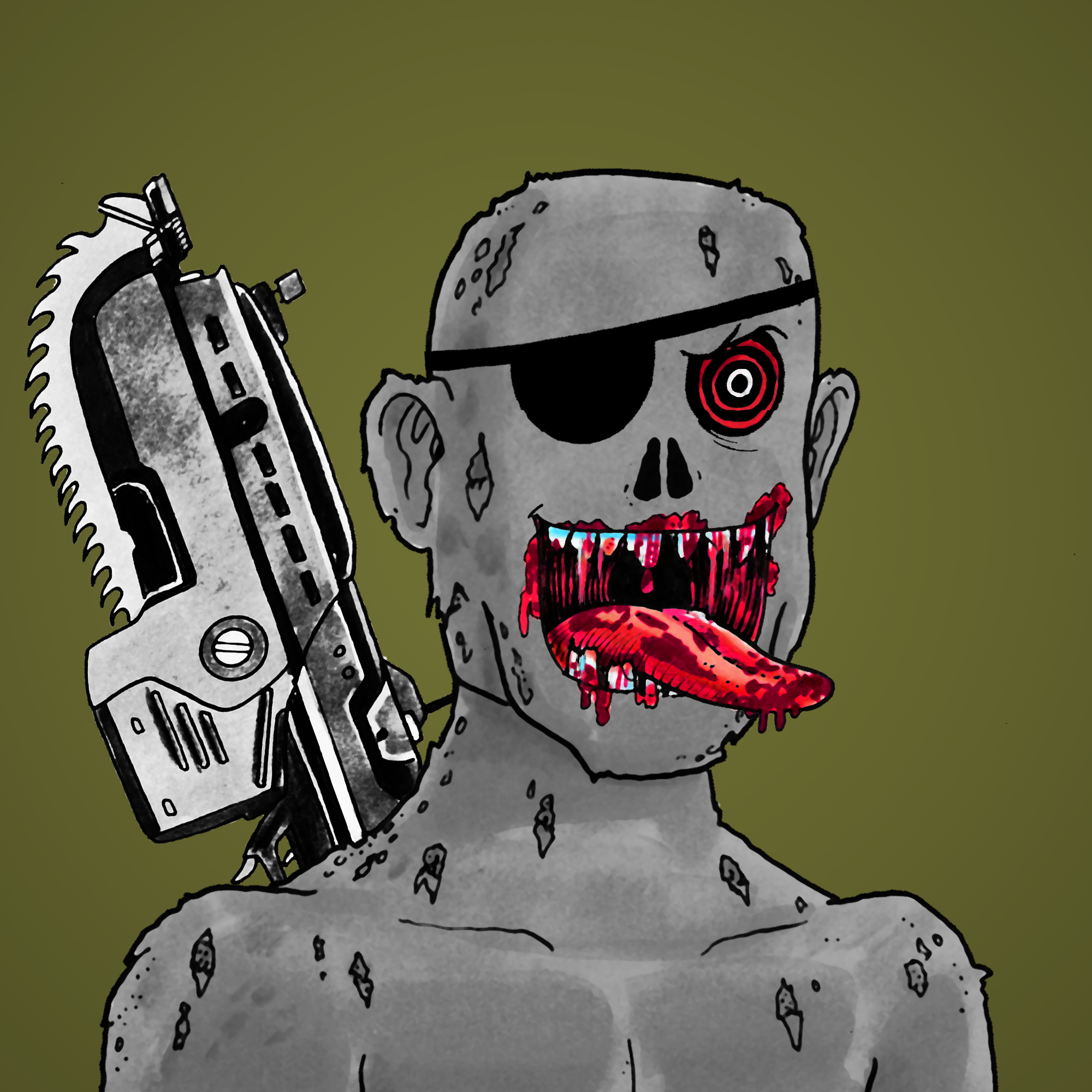 George Trosley - Jungle Freaks - Jungle Freak 910 - NFT # 910