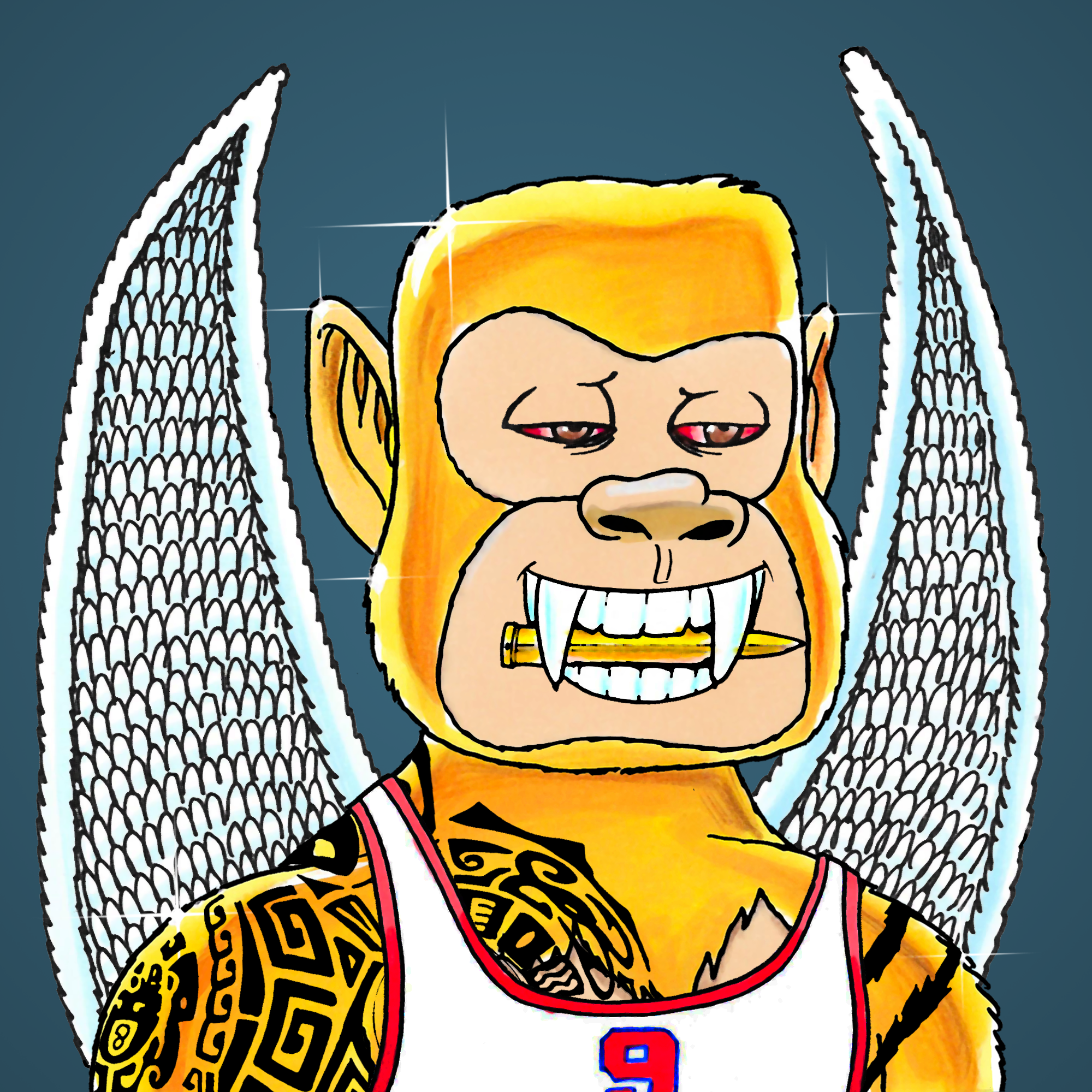 George Trosley - Jungle Freaks - Jungle Freak 9103 - NFT # 9103