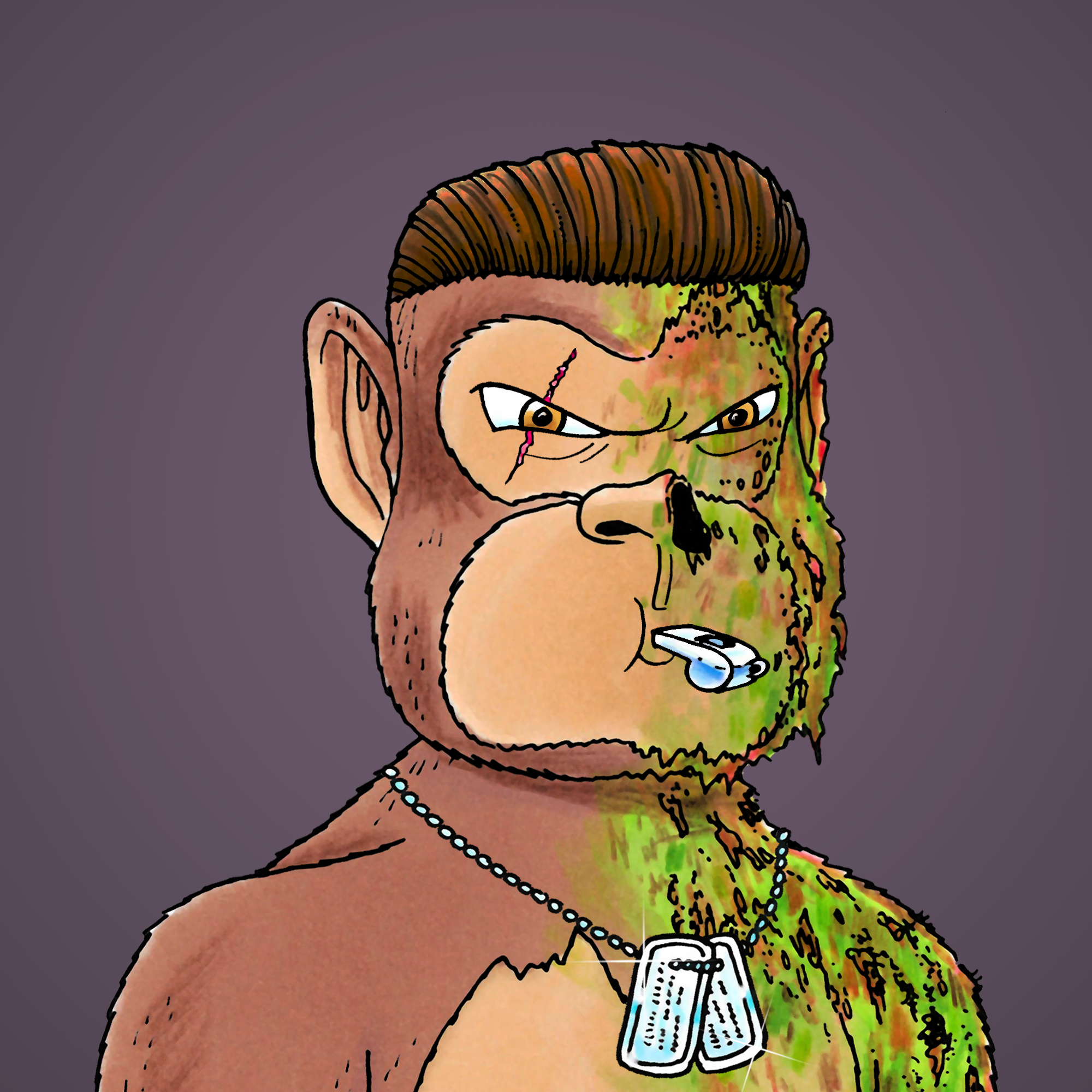 George Trosley - Jungle Freaks - Jungle Freak 9105 - NFT # 9105