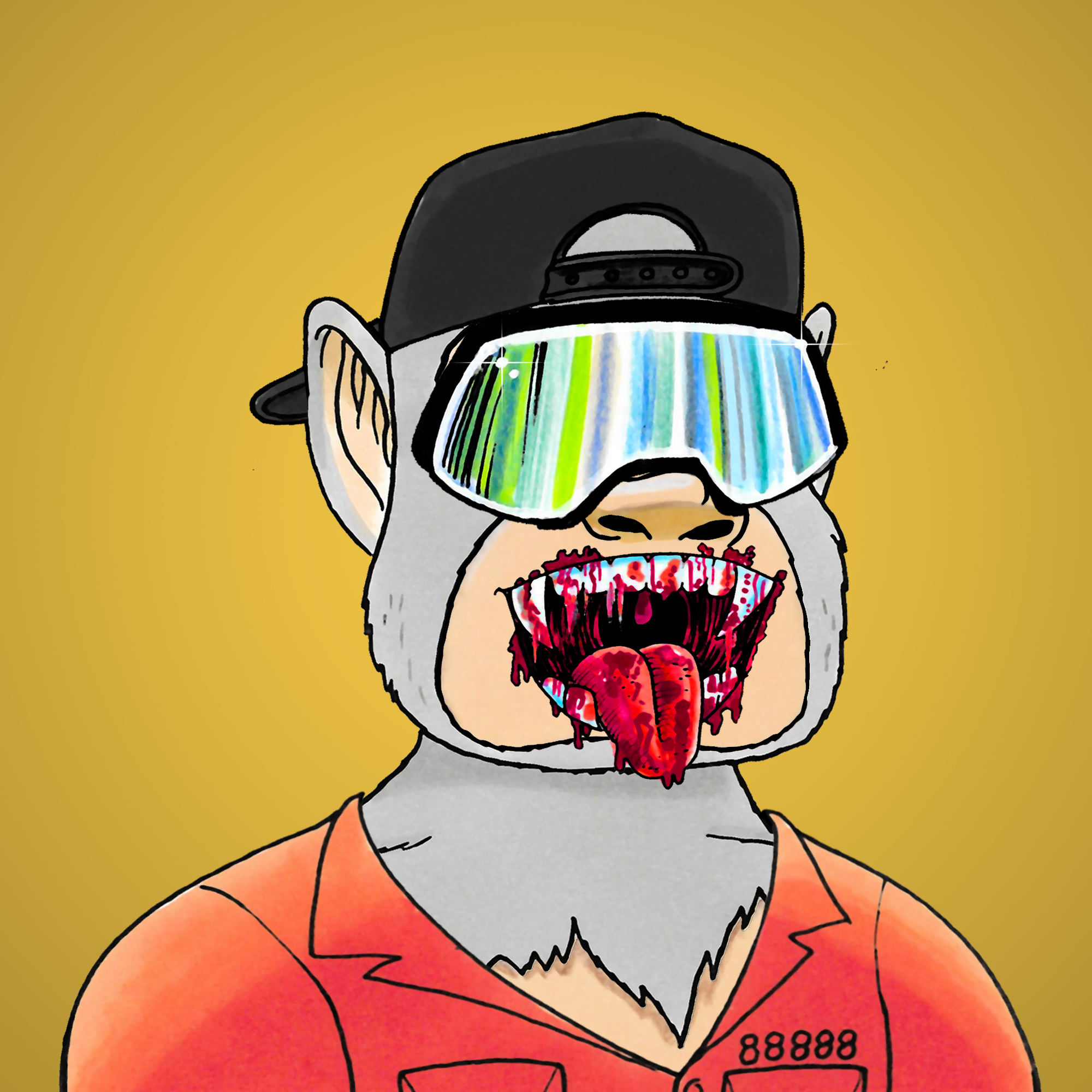 George Trosley - Jungle Freaks - Jungle Freak 9111 - NFT # 9111