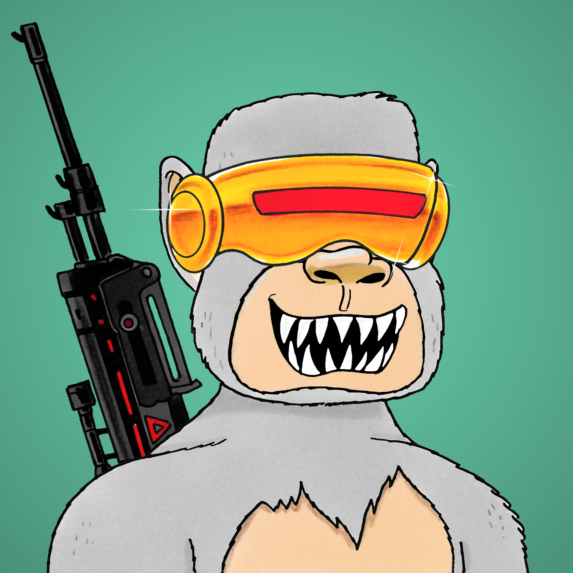 George Trosley - Jungle Freaks - Jungle Freak 9128 - NFT # 9128