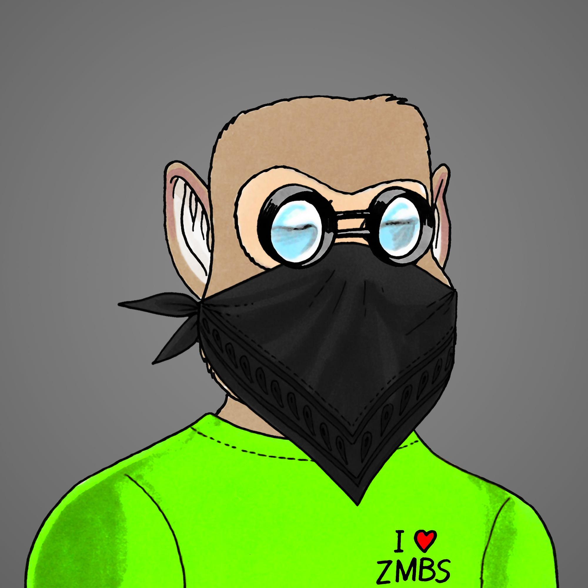 George Trosley - Jungle Freaks - Jungle Freak 9161 - NFT # 9161