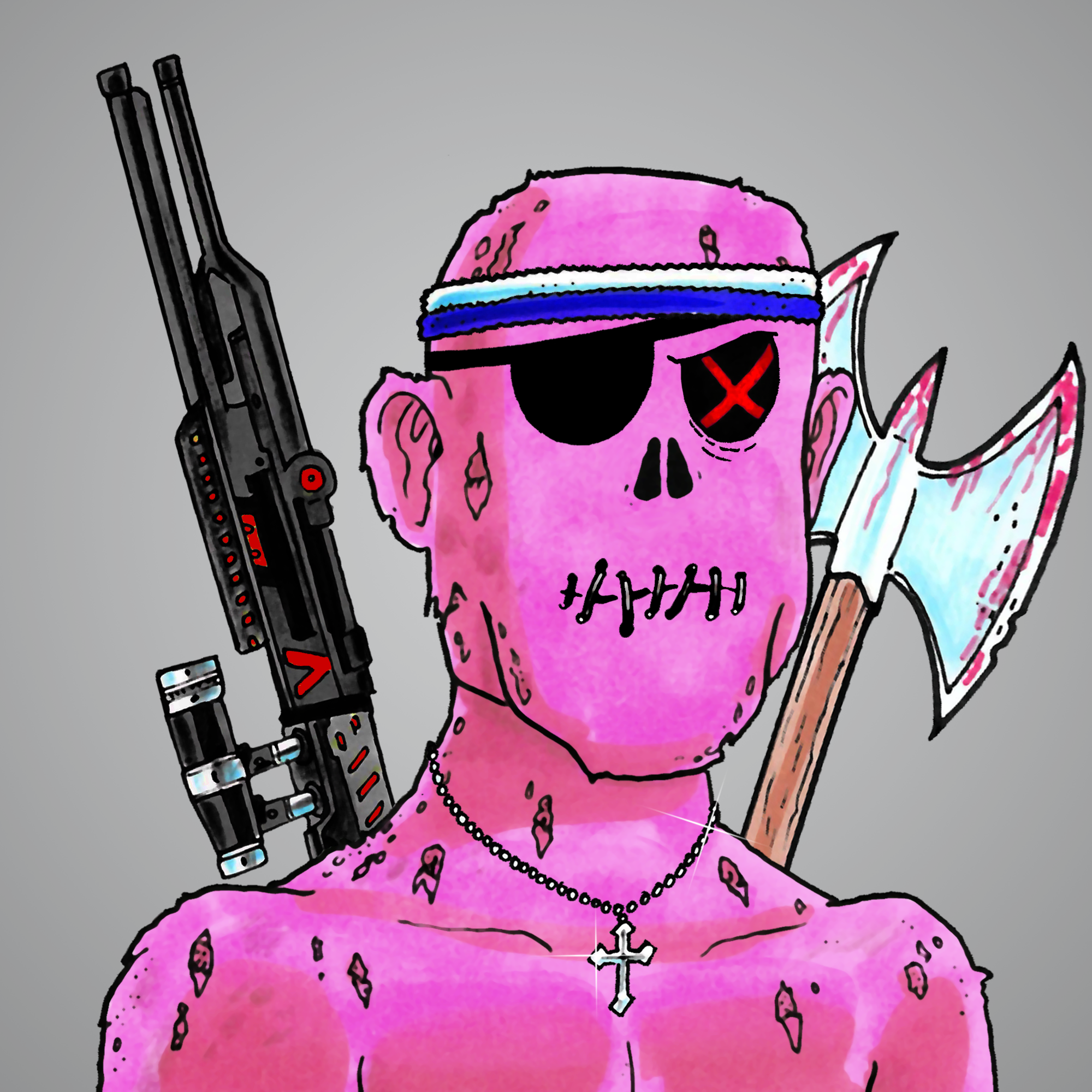 George Trosley - Jungle Freaks - Jungle Freak 9169 - NFT # 9169