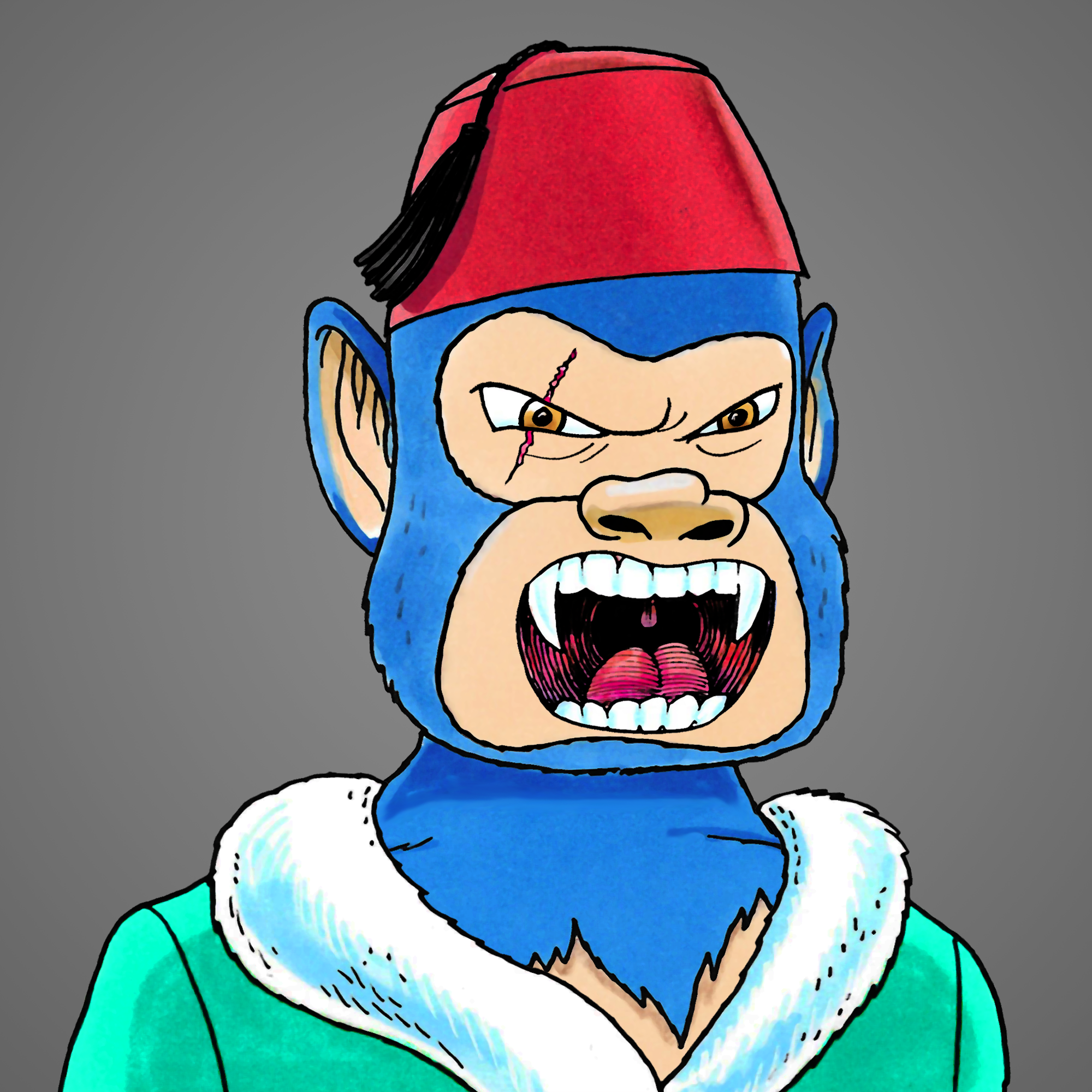 George Trosley - Jungle Freaks - Jungle Freak 9174 - NFT # 9174